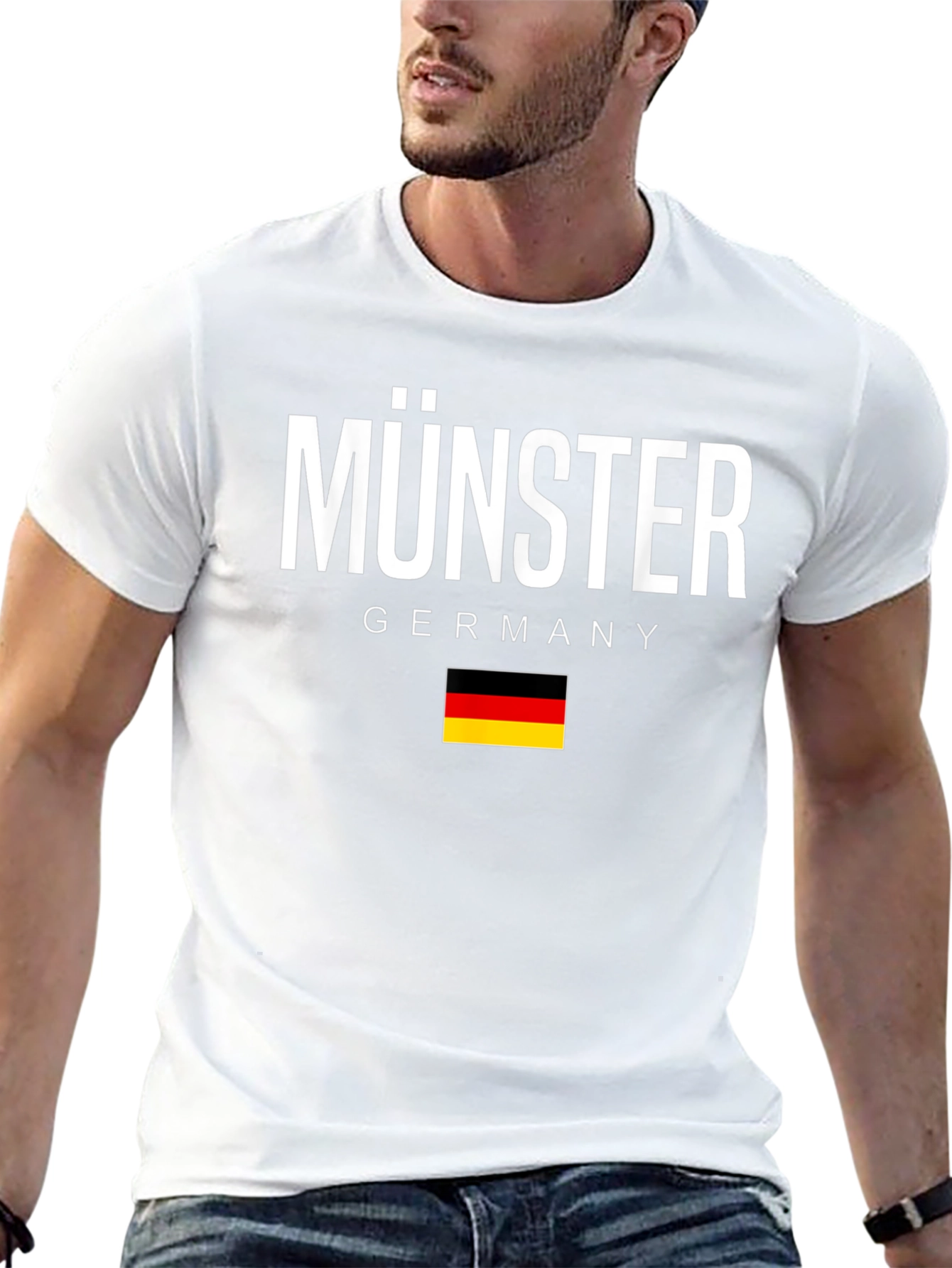 Münster Germany T-Shirt German Flag Souvenir Tee