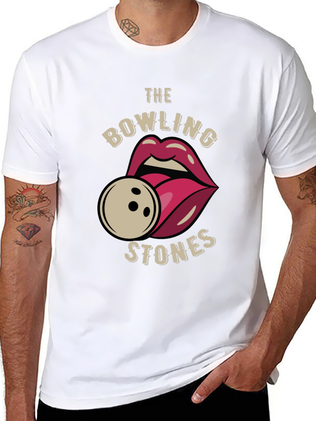 Bowling Stones Graphic T-Shirt