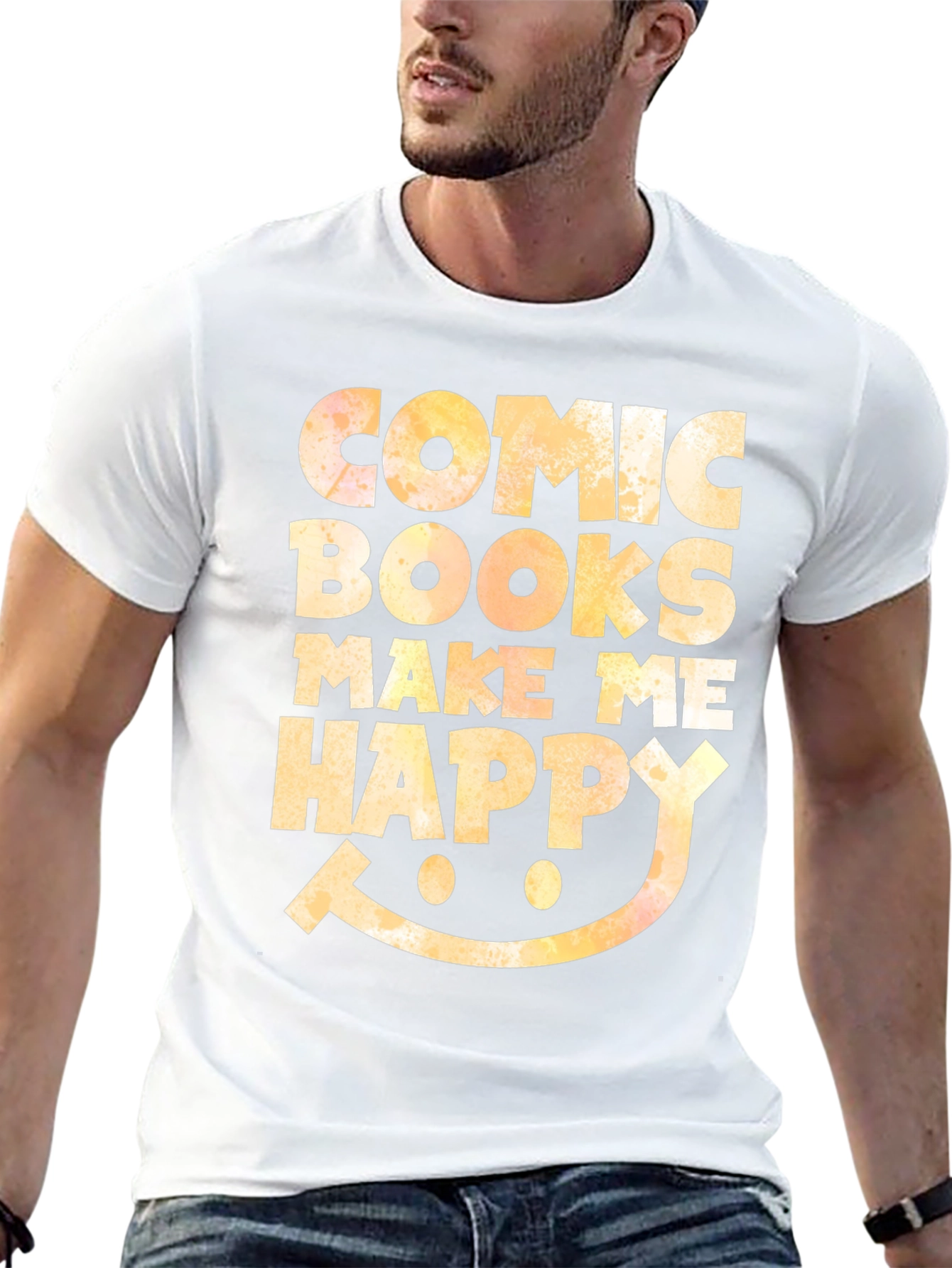 Comic Books Make Me Happy Graphic Tee