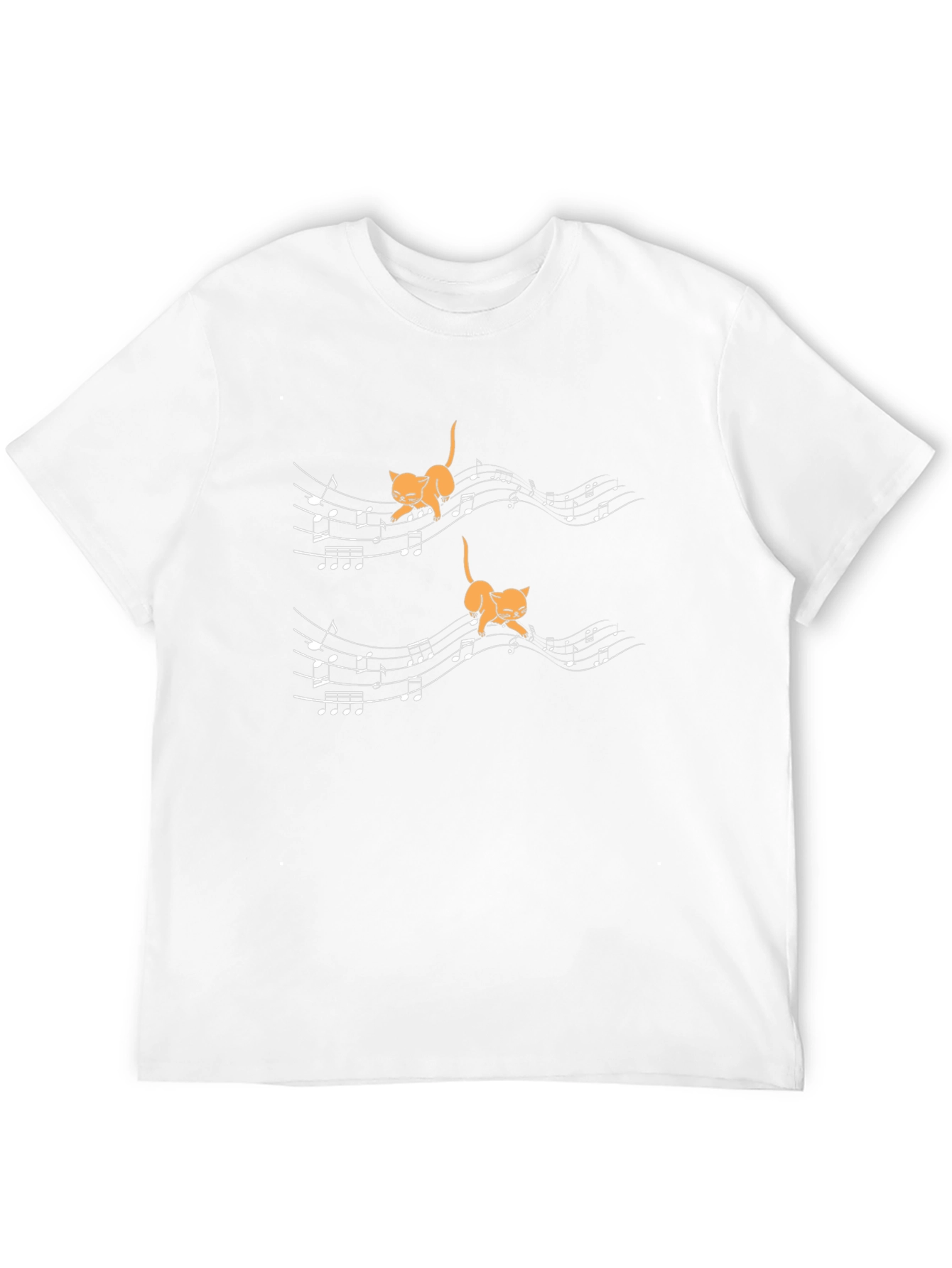 Musical Cats Black T-Shirt