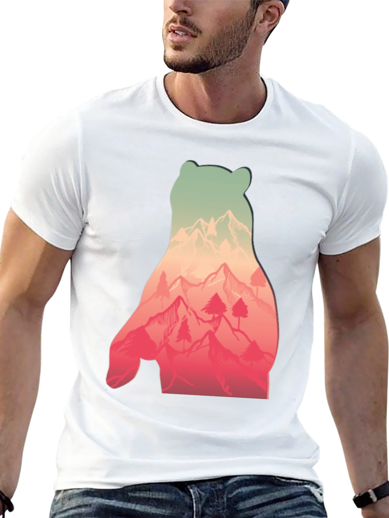 Bear Mountain Graphic Tee - Nature Lovers T-Shirt