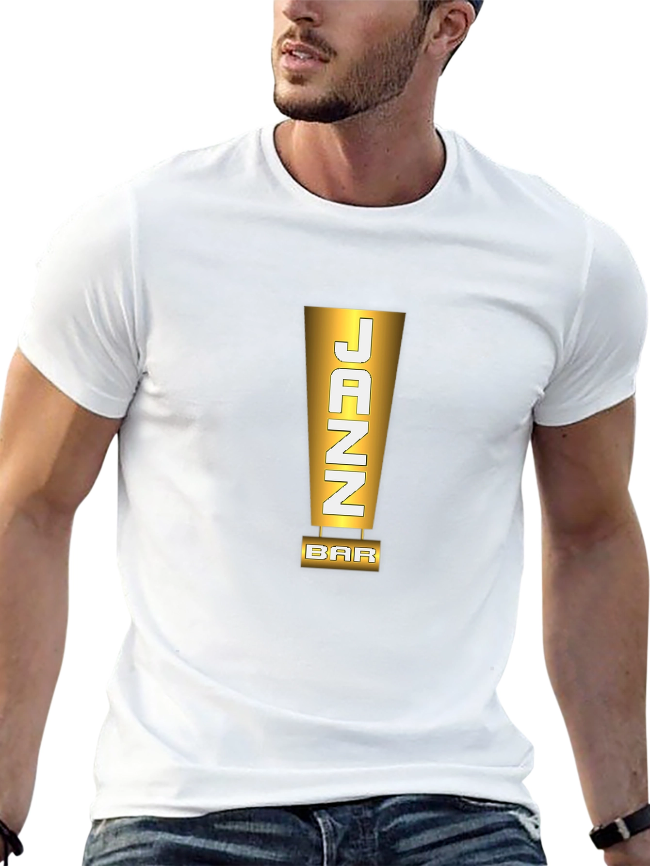 JAZZ Bar Stylish Mens Black T-Shirt
