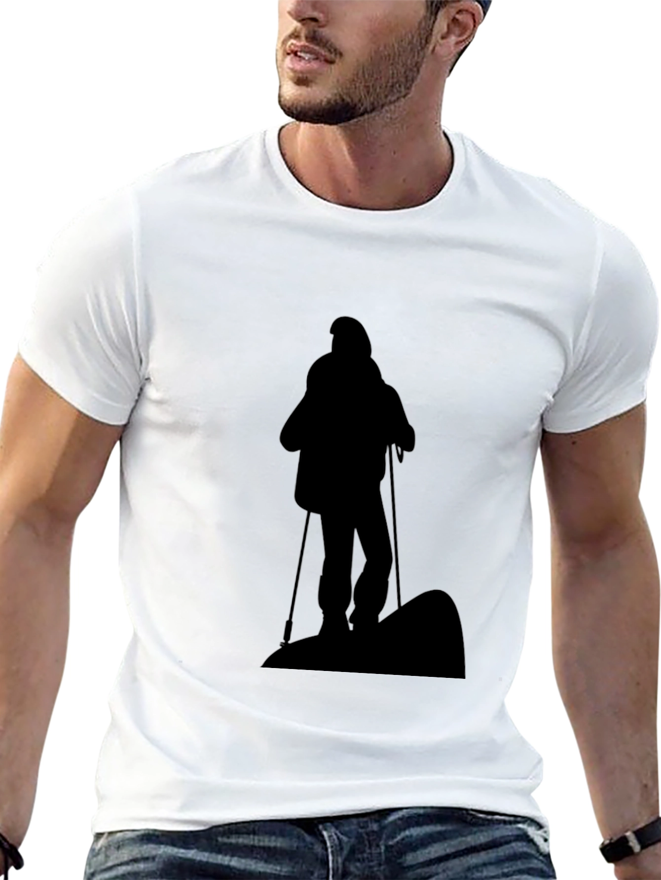 Hiking Silhouette Black T-Shirt