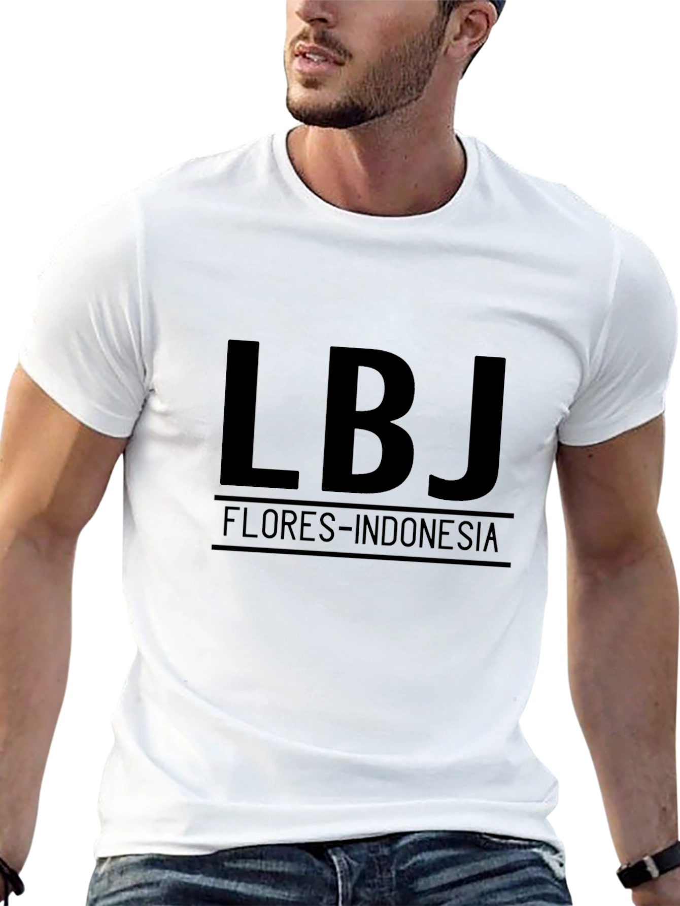 LBJ Flores Indonesia Black Tee
