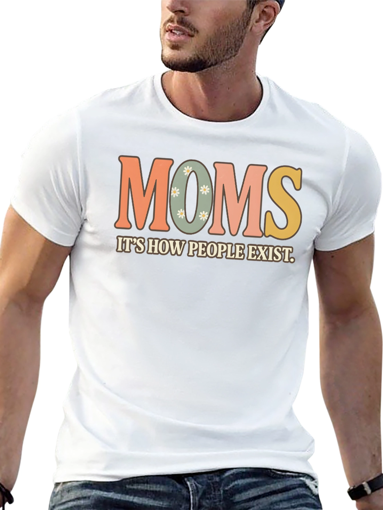 Moms Exist T-Shirt - Retro Style Graphic Tee