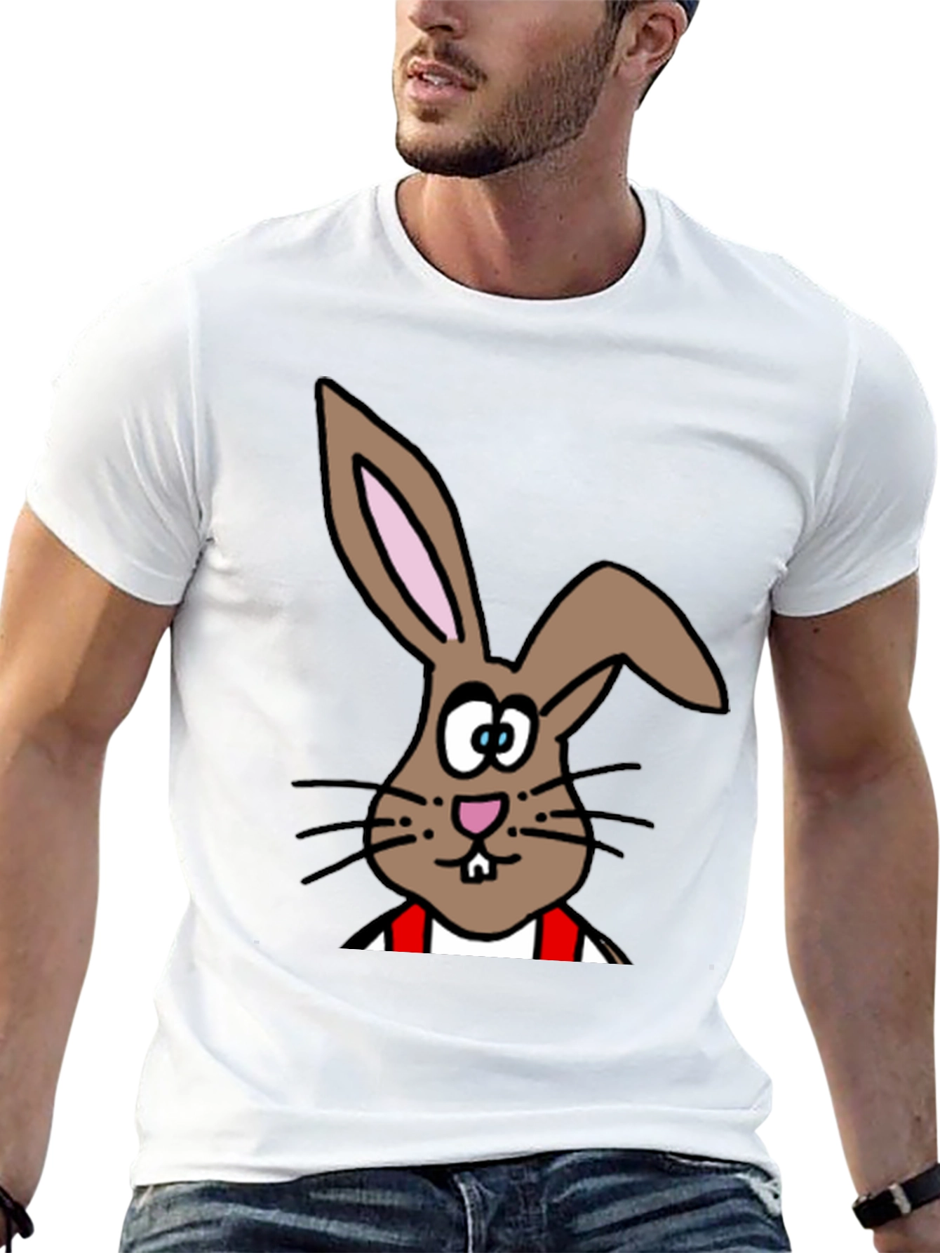 Cartoon Bunny T-Shirt - Casual Cotton Tee