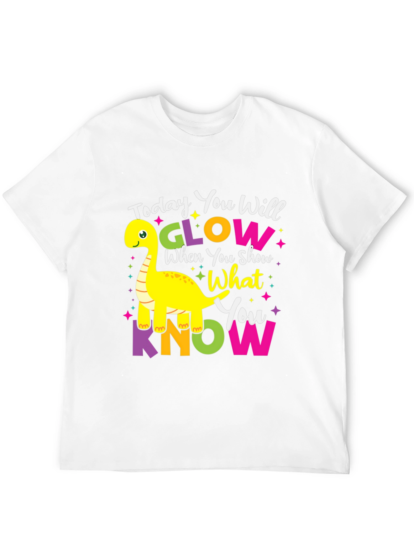 Glow When You Show What You Know Kids T-Shirt