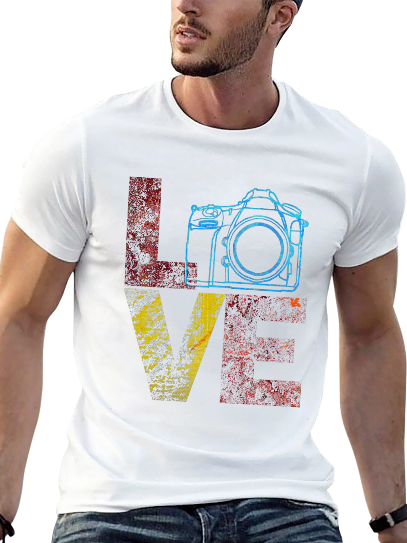 Love Photography Graphic T-Shirt - Black