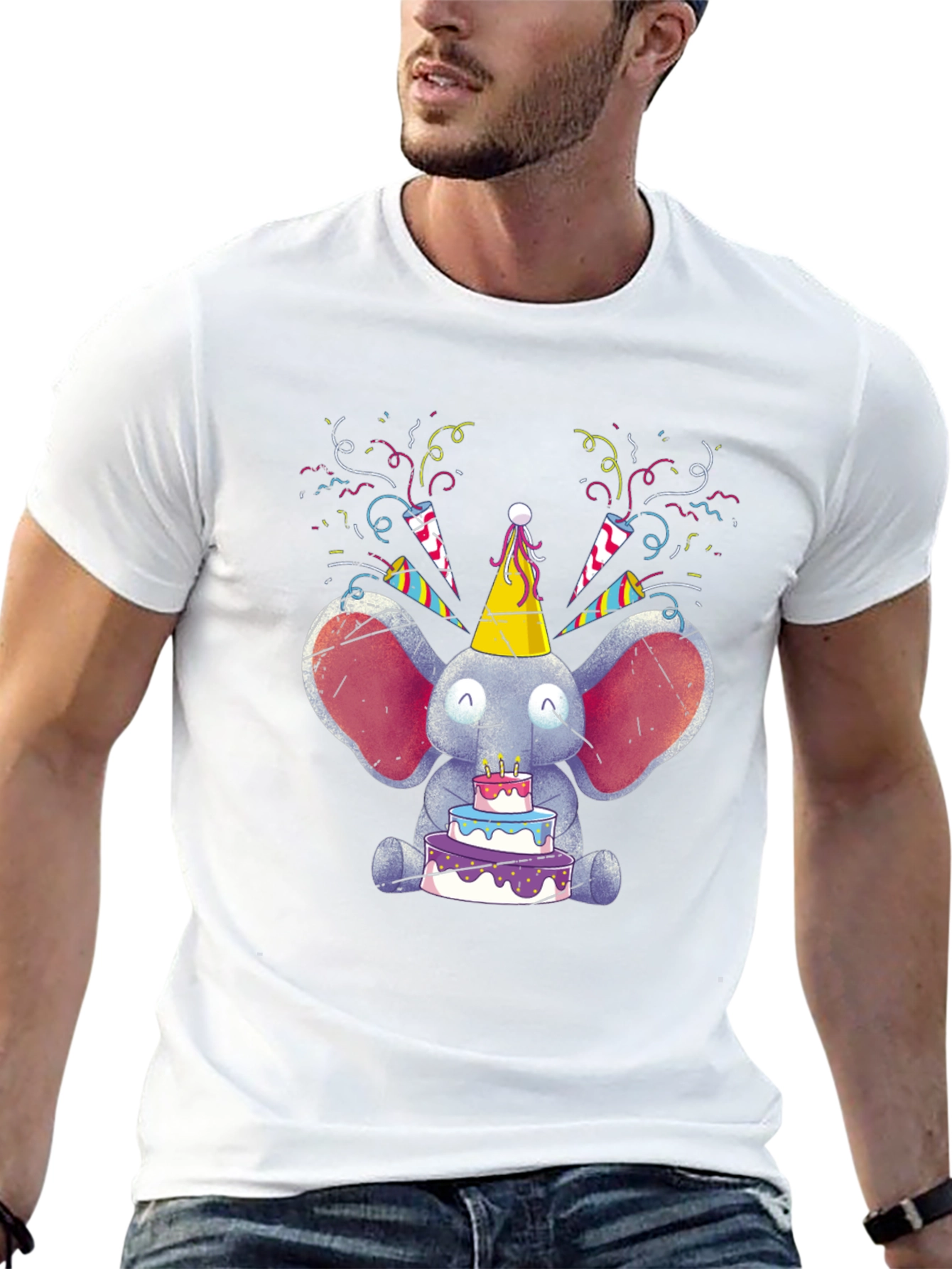 Cute Elephant Birthday T-Shirt