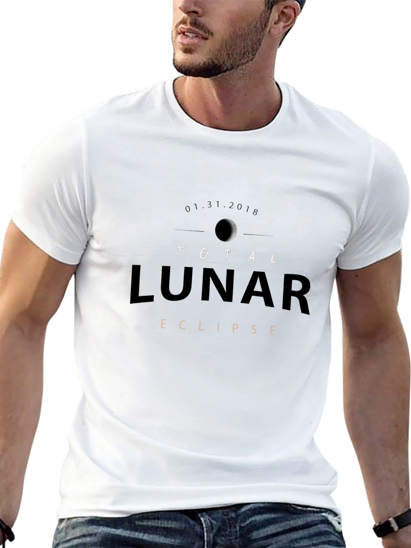 Total Lunar Eclipse Black T-Shirt