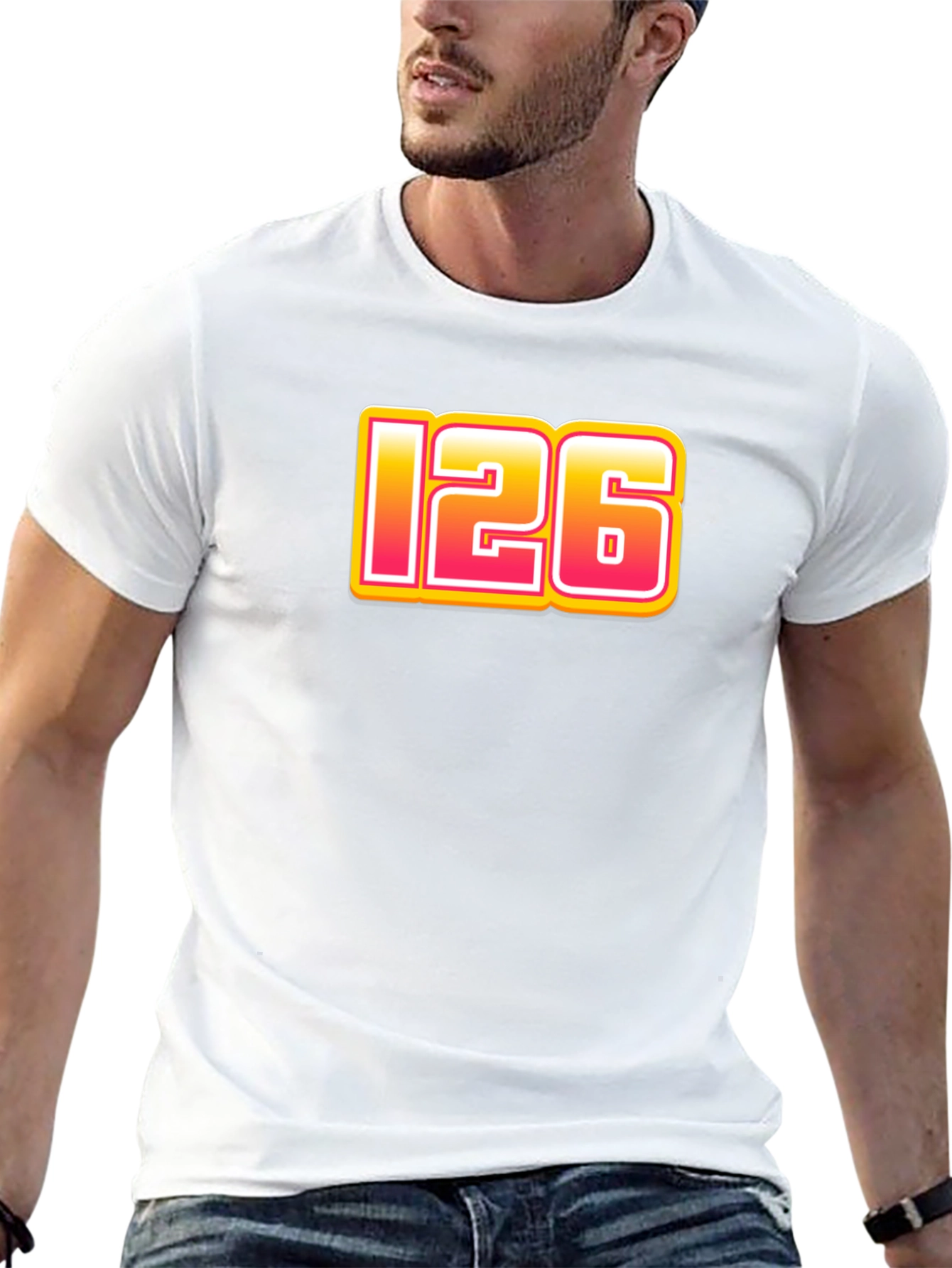 Cool 126 Graphic Print Black T-Shirt