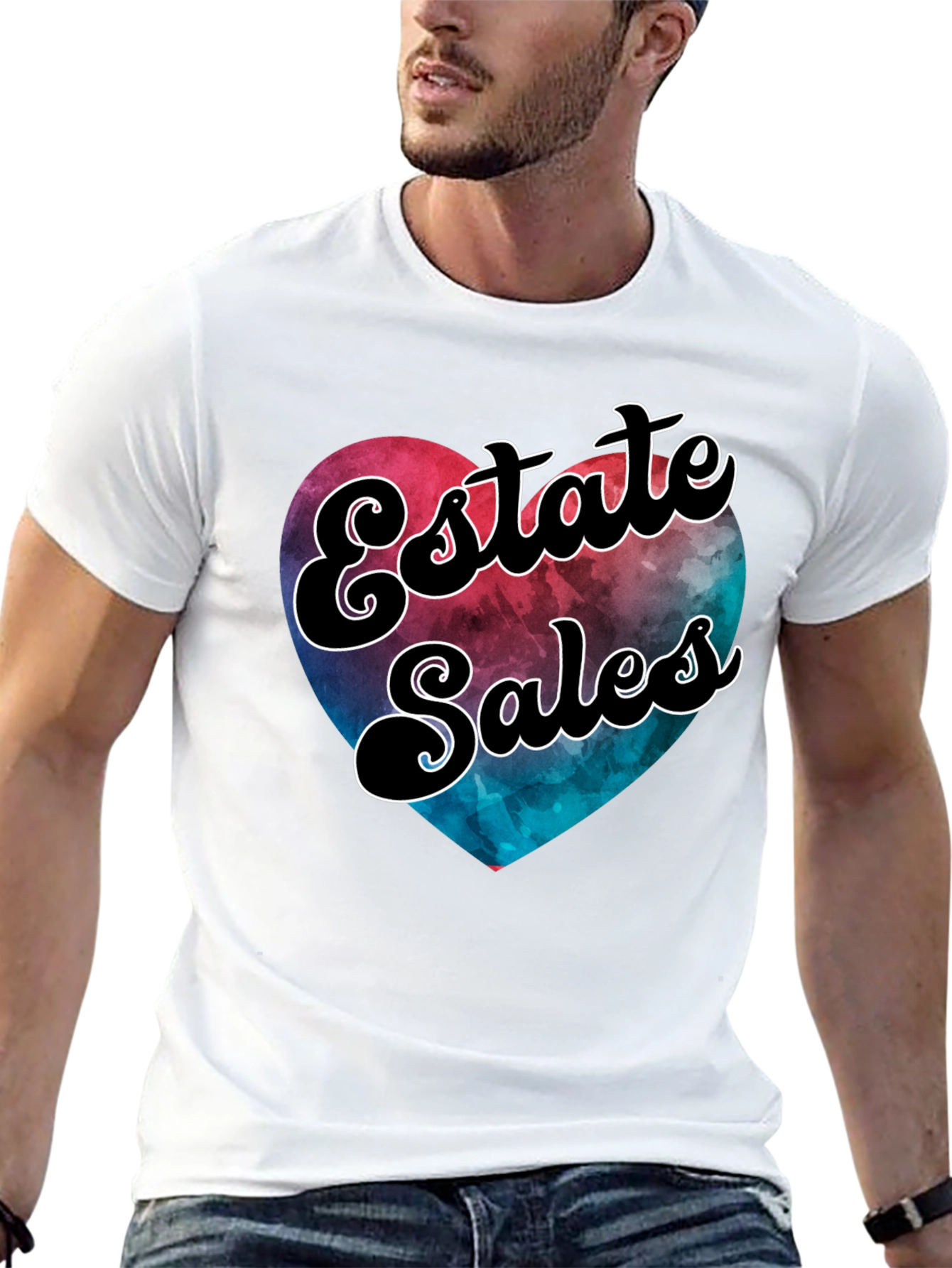 Estate Sales Heart Graphic T-Shirt