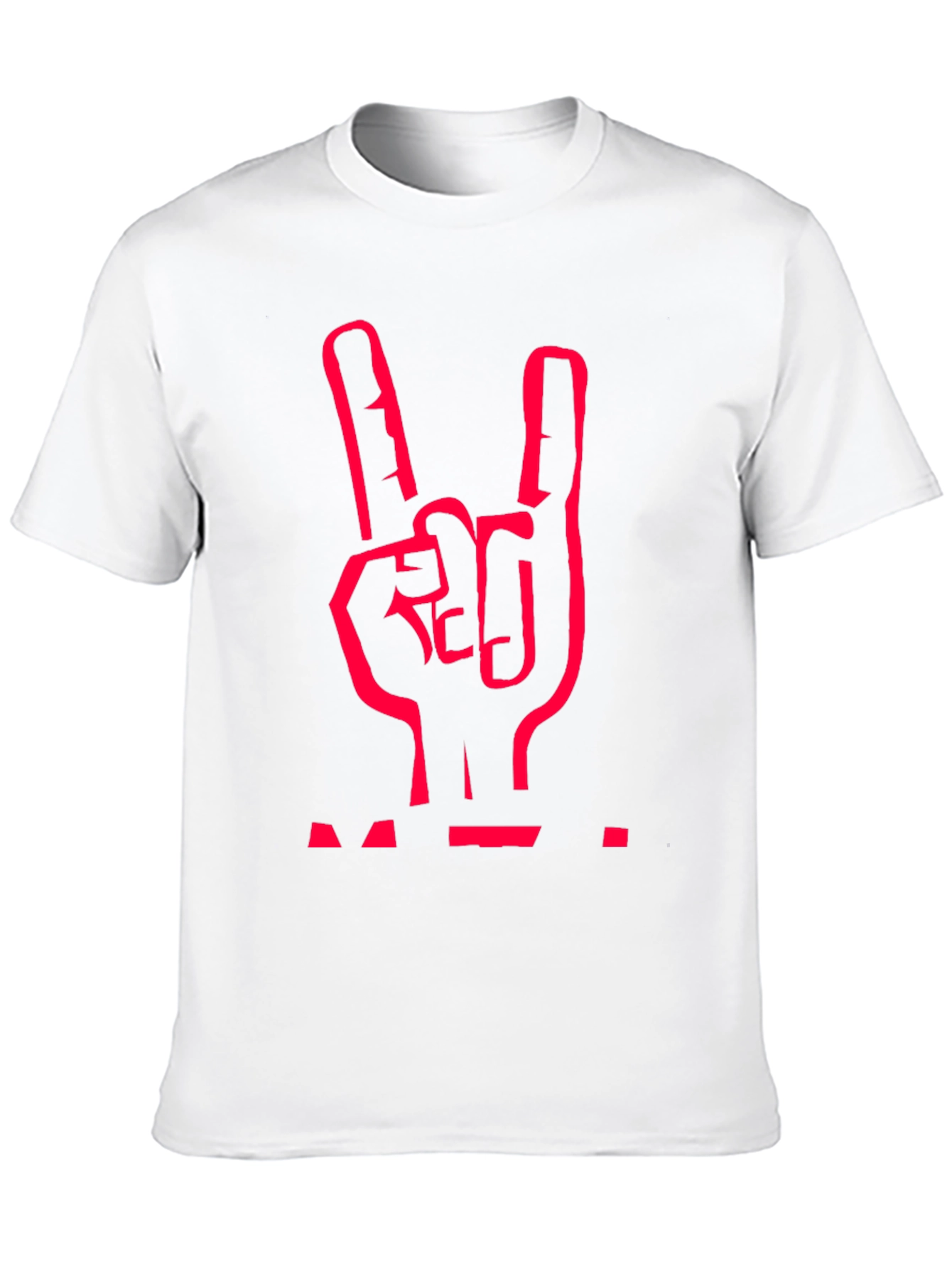 Rock On Graphic Tee - Black Cotton T-Shirt