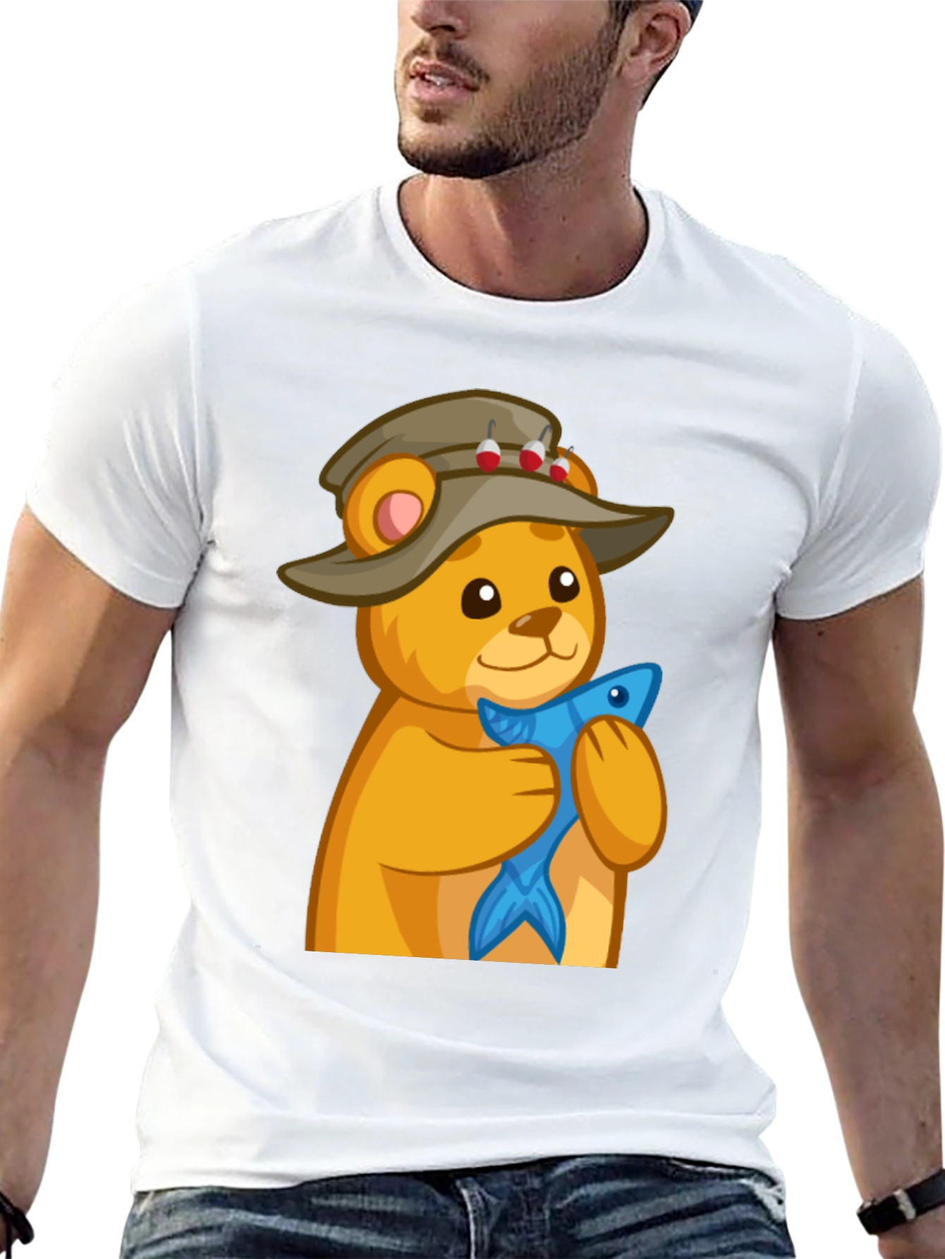 Fishing Bear T-Shirt