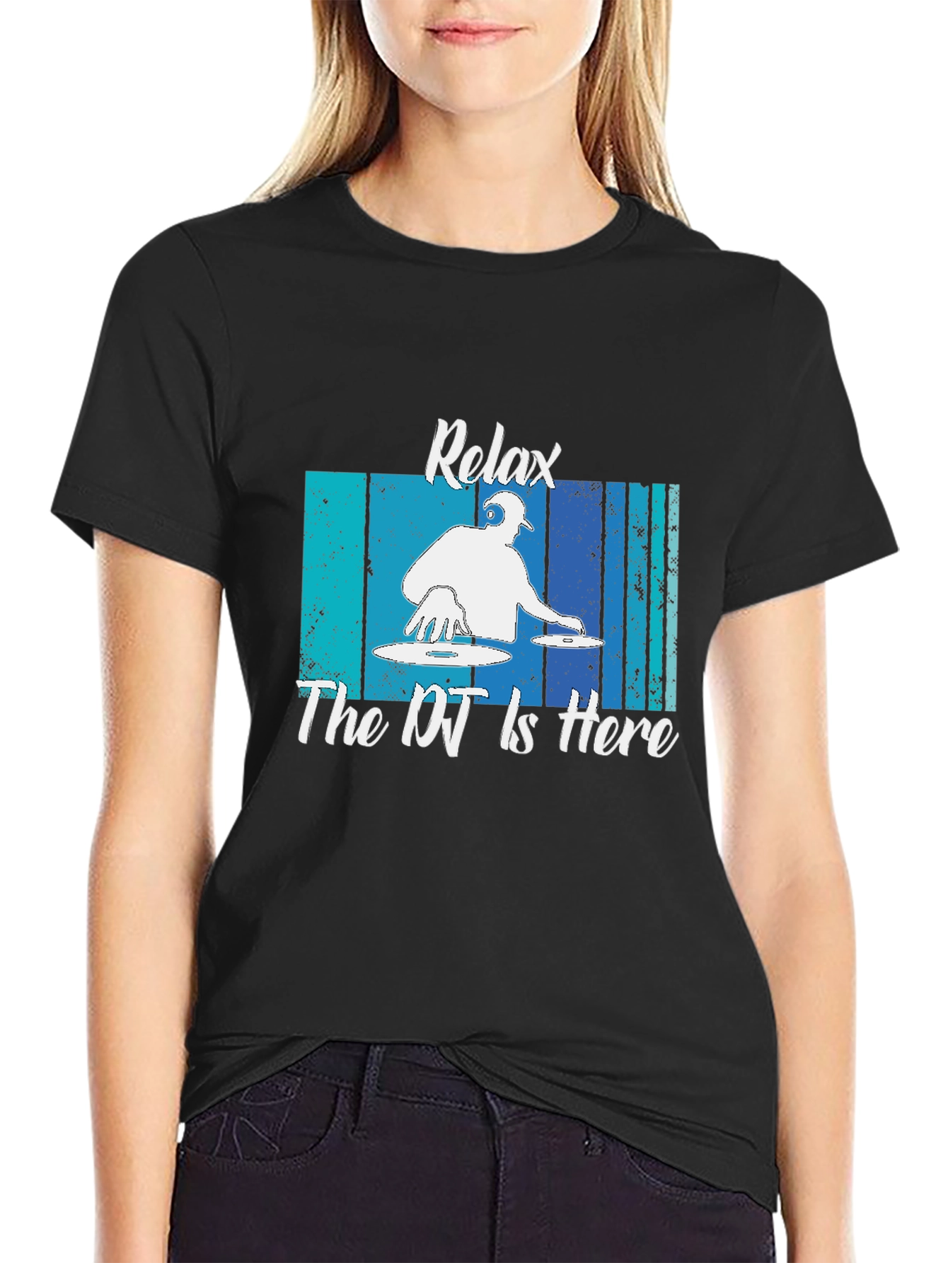 Relax The DJ Is Here Graphic T-Shirt