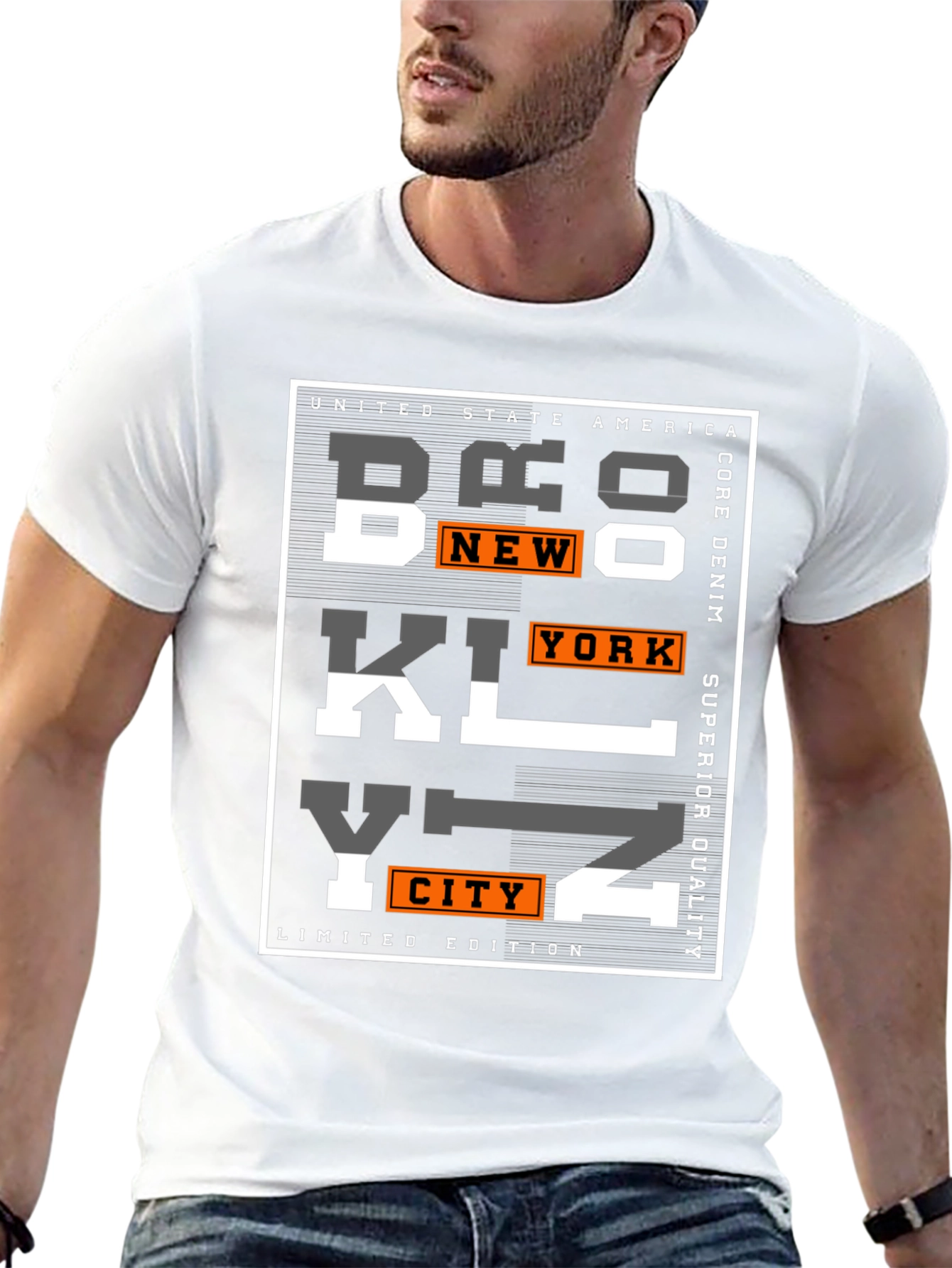 Brooklyn Graphic Print Mens T-Shirt