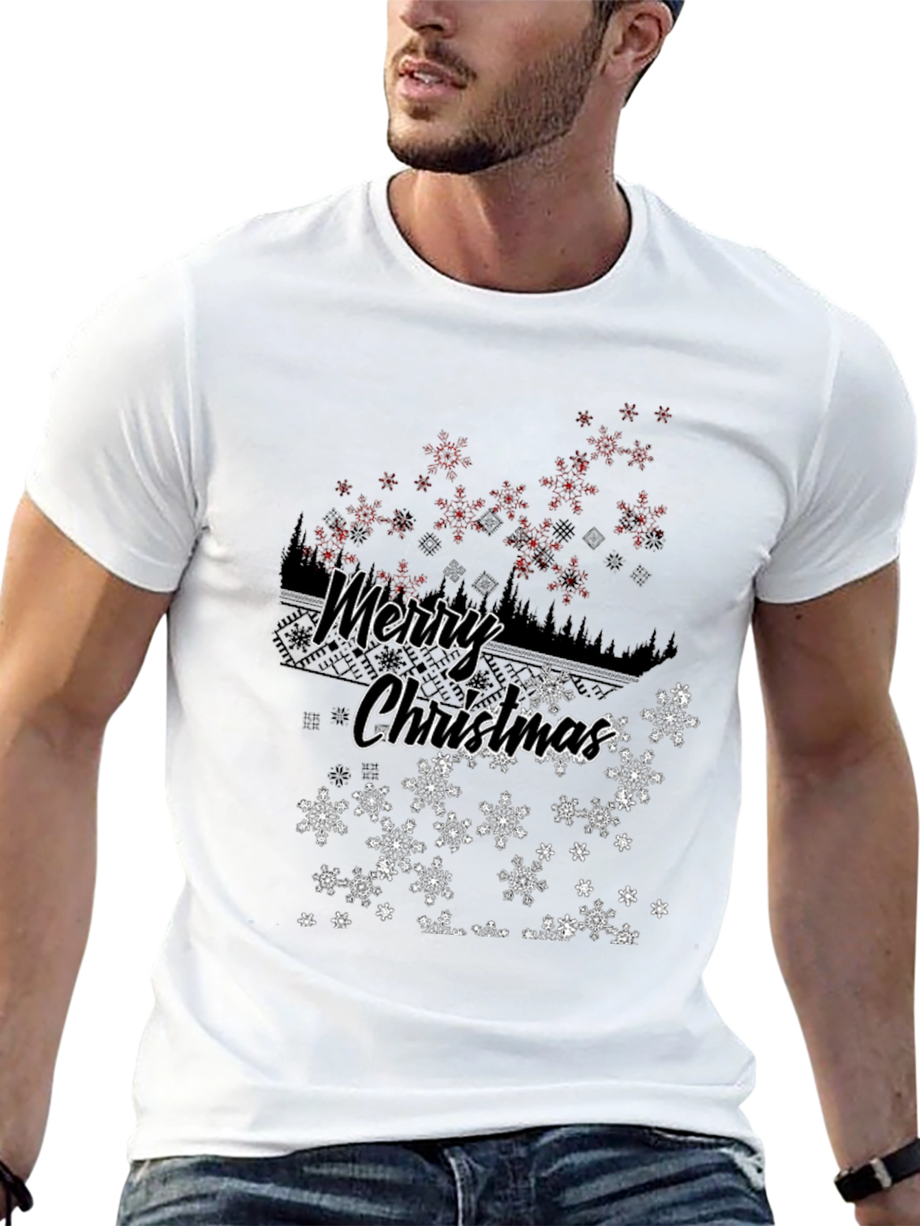 Merry Christmas Snowflake T-Shirt