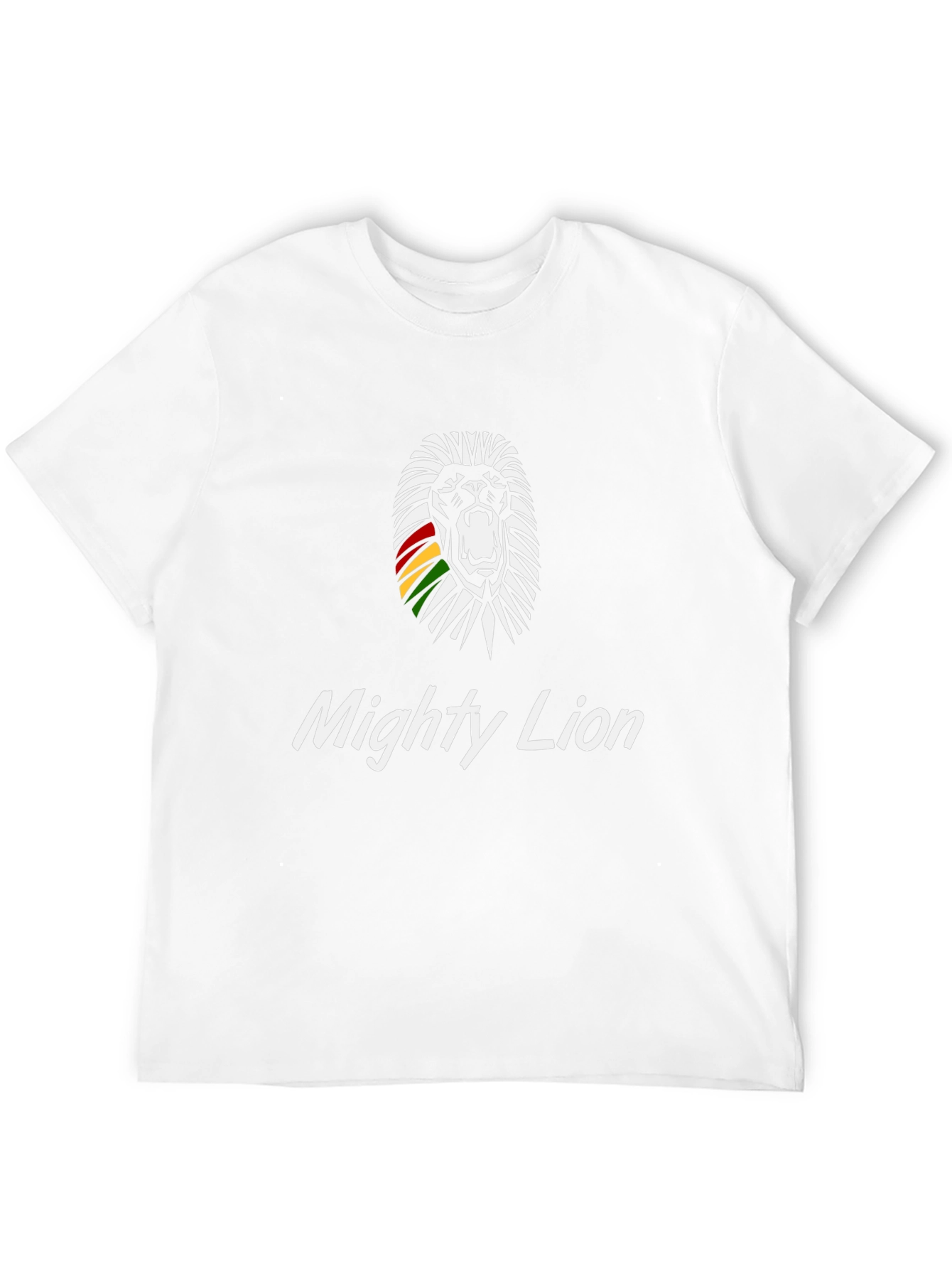 Mighty Lion Graphic Tee - Black Cotton T-Shirt
