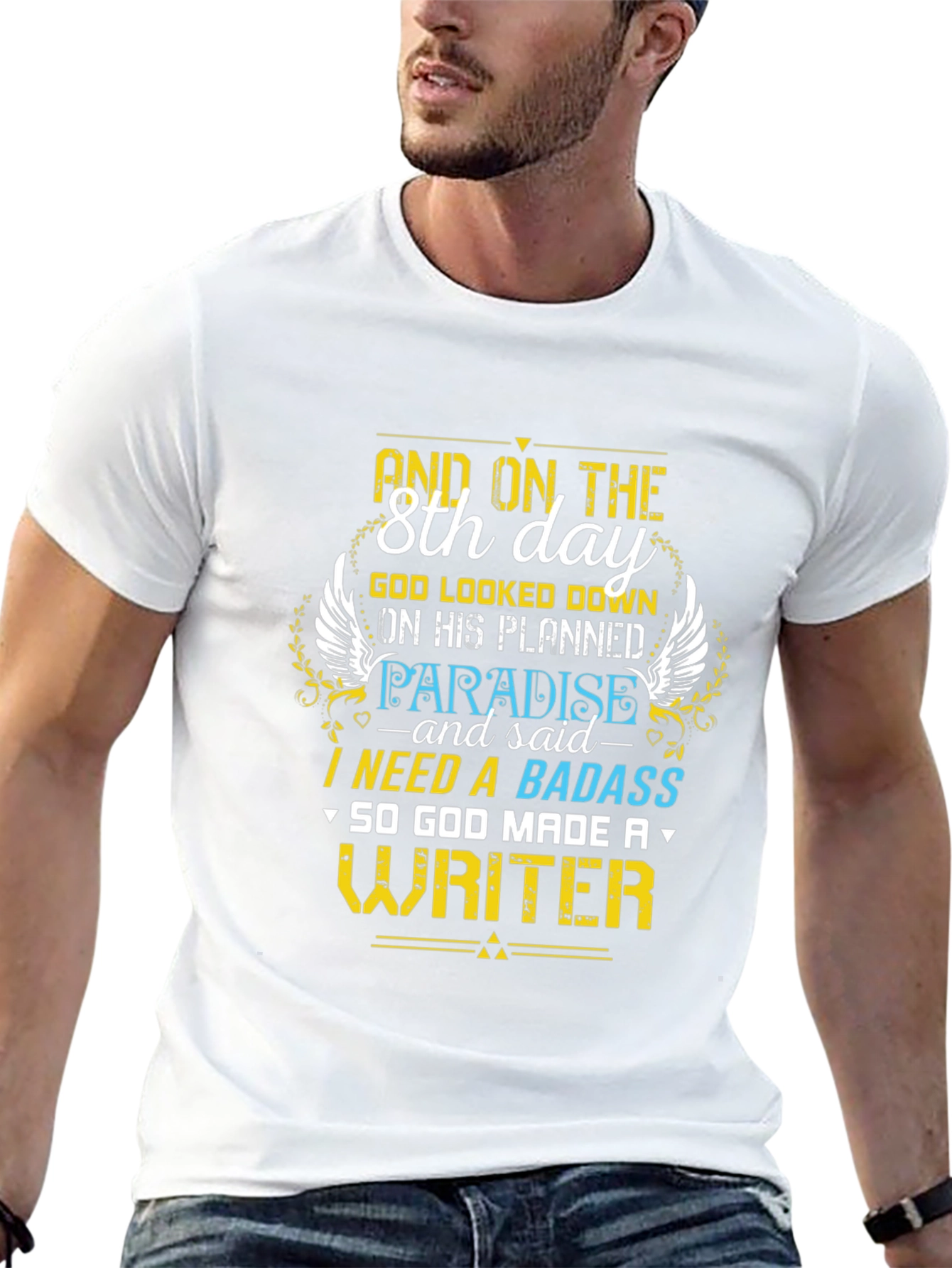 Badass Writer T-Shirt - 8th Day Creation