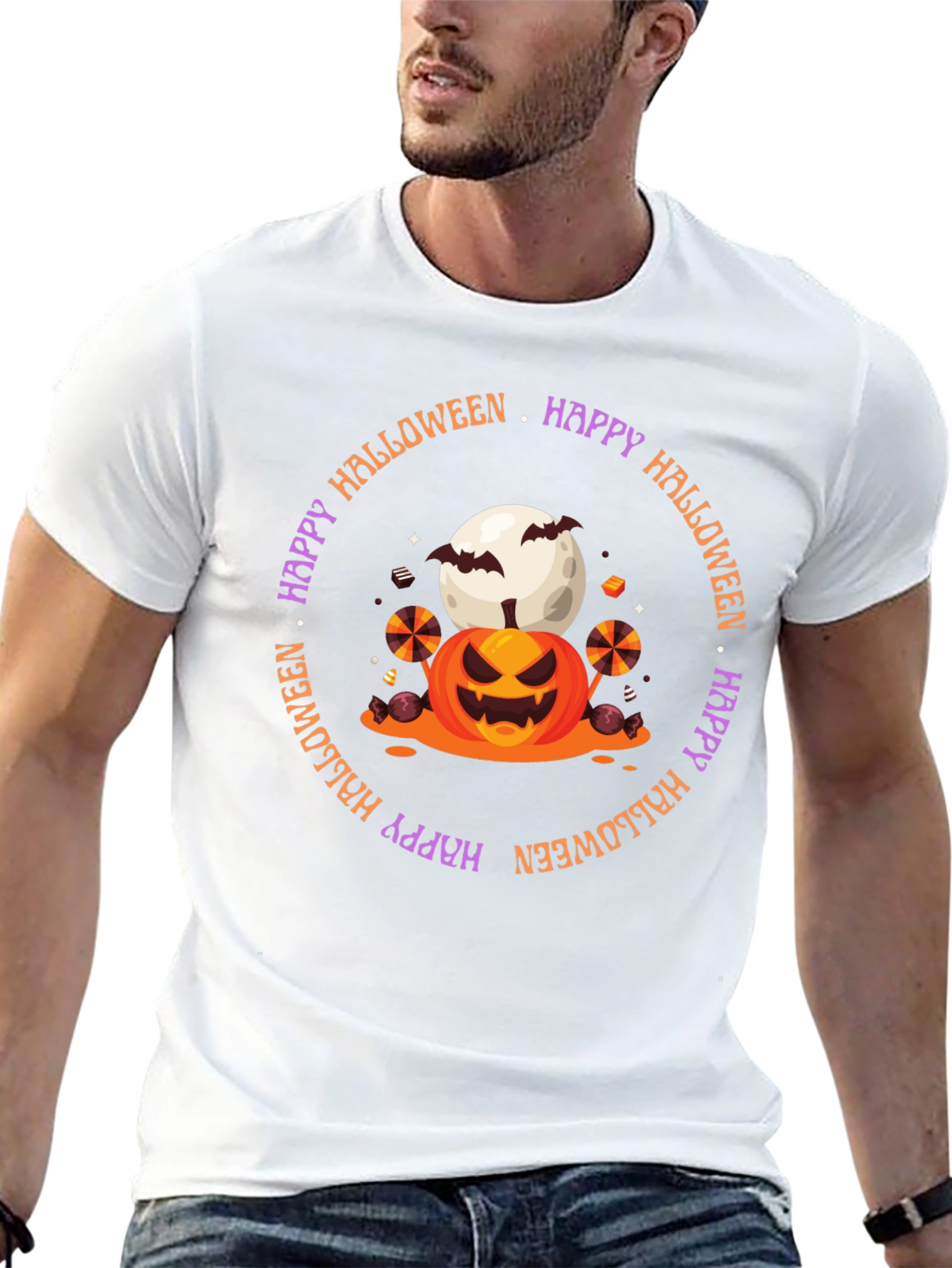 Happy Halloween Pumpkin Graphic Tee