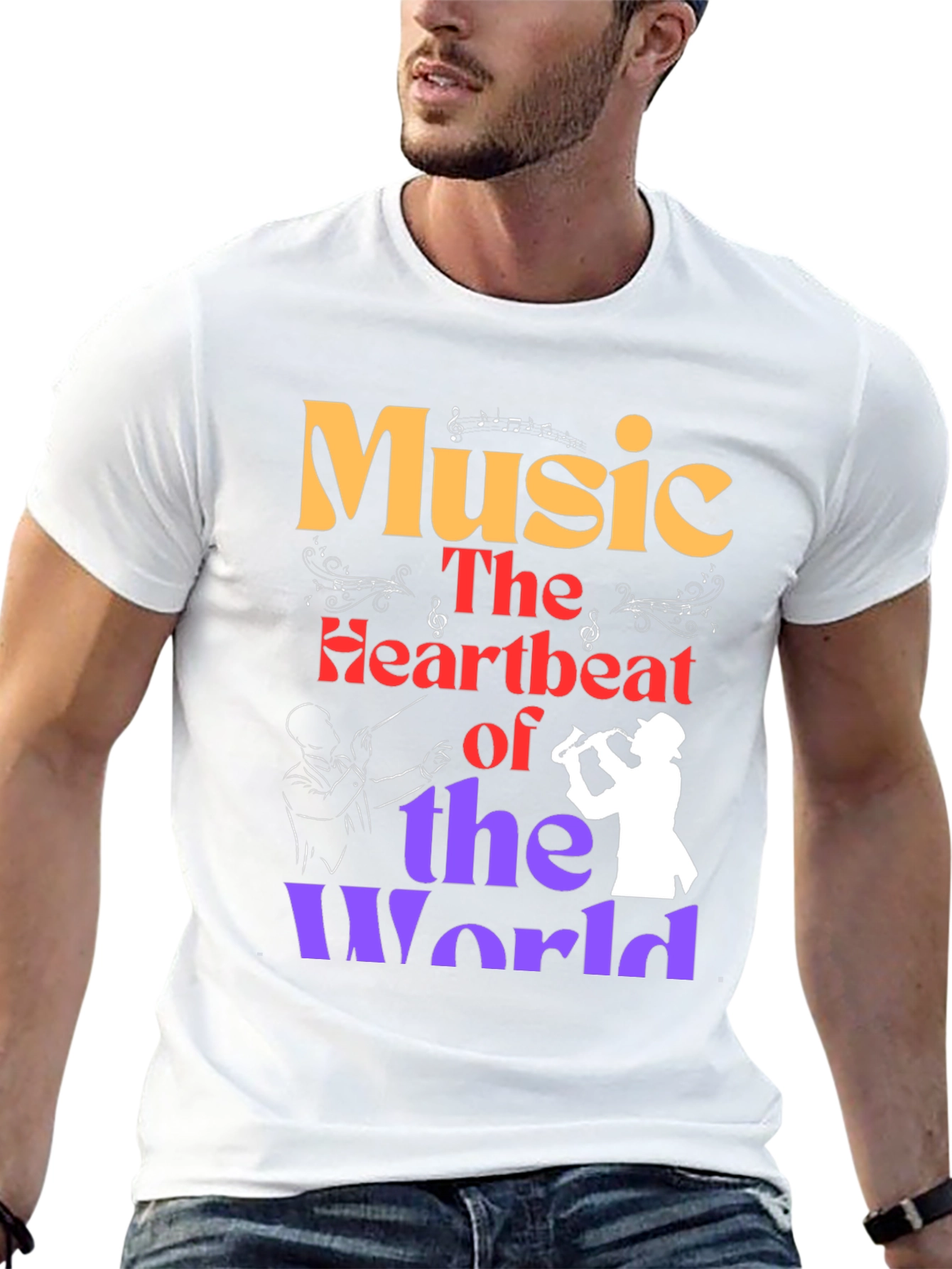 Music is the Heartbeat of the World T-Shirt