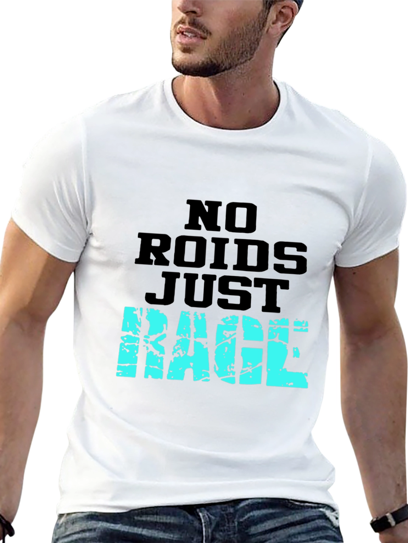 No Roids Just Rage T-Shirt - Black