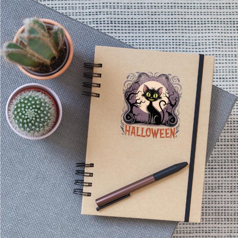 Vintage HallowVintage Haeen Black Cat in Moonlight