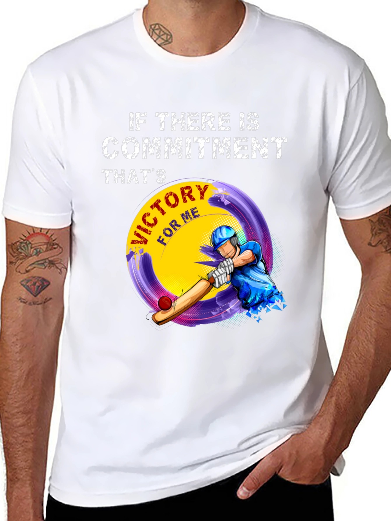 Commitment Victory Cricket T-Shirt