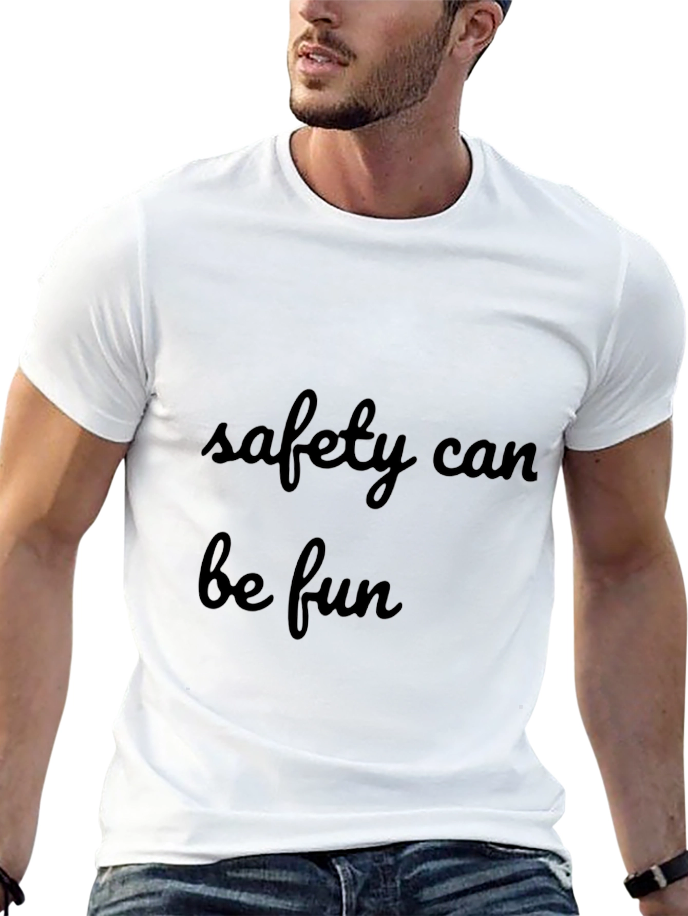 Safety Can Be Fun Black Graphic Tee