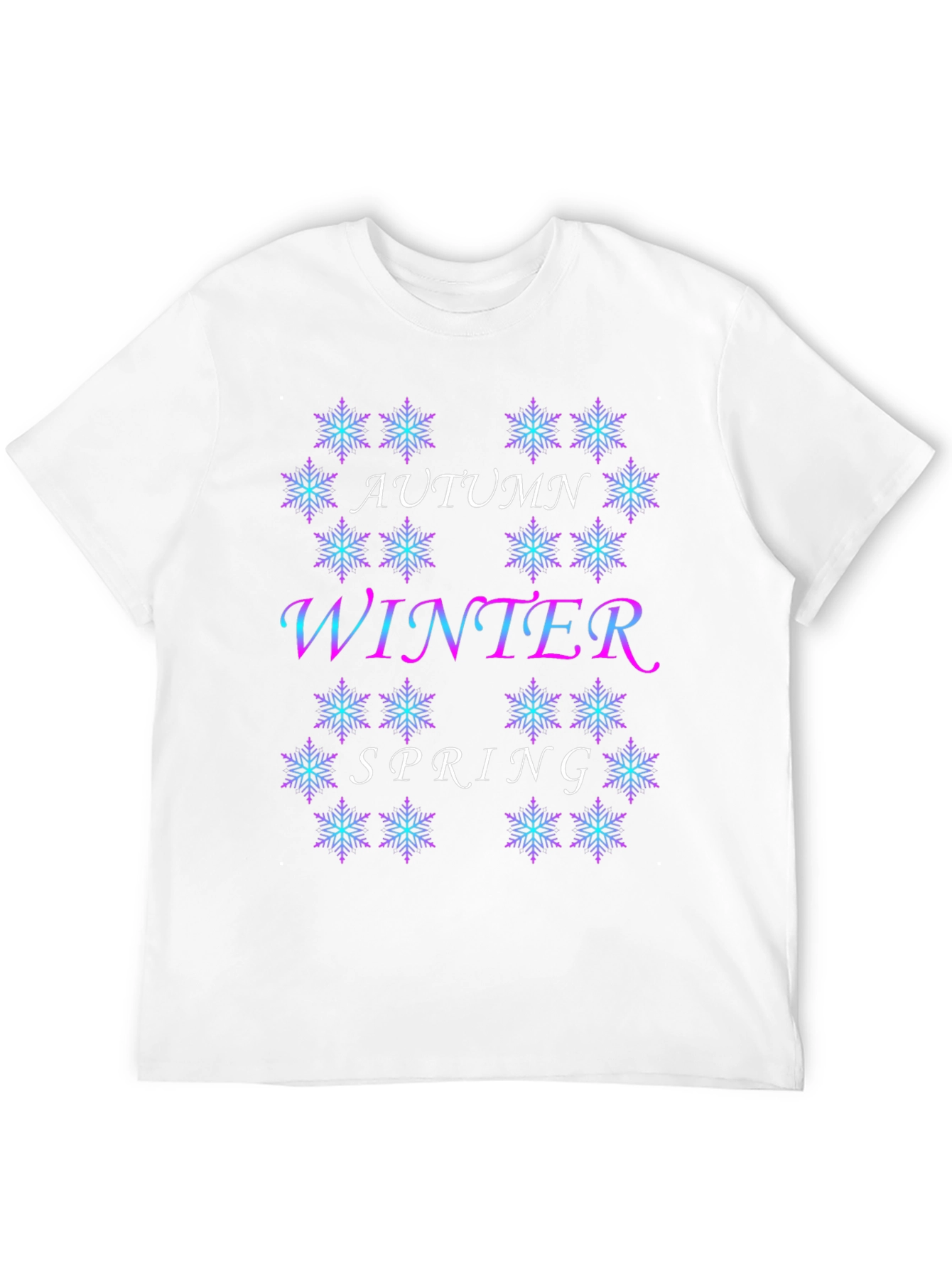 Seasonal Snowflake Tee - Autumn Winter Spring Design