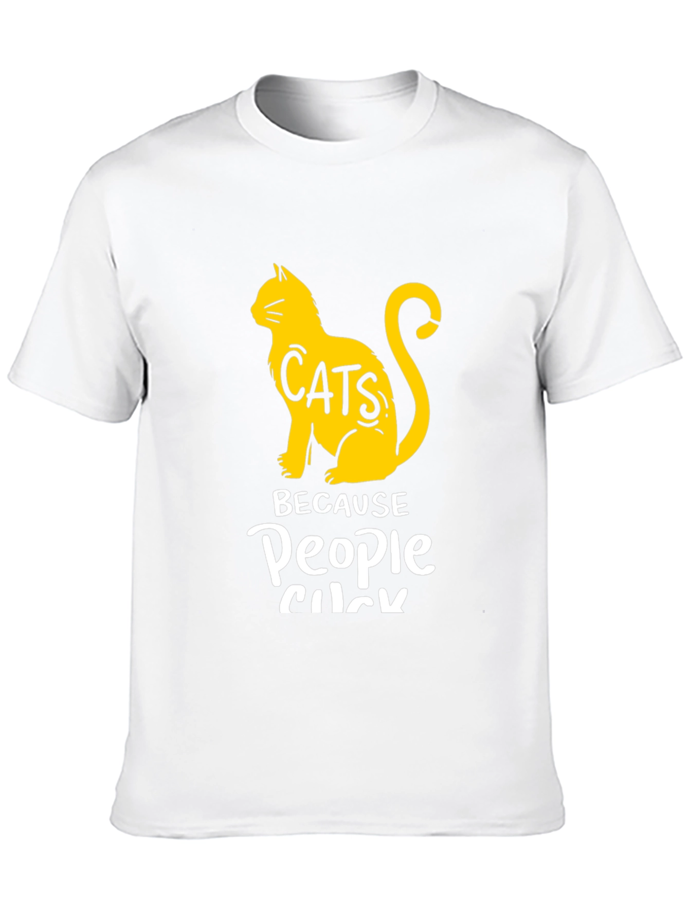 Cats Because People Suck Graphic T-Shirt