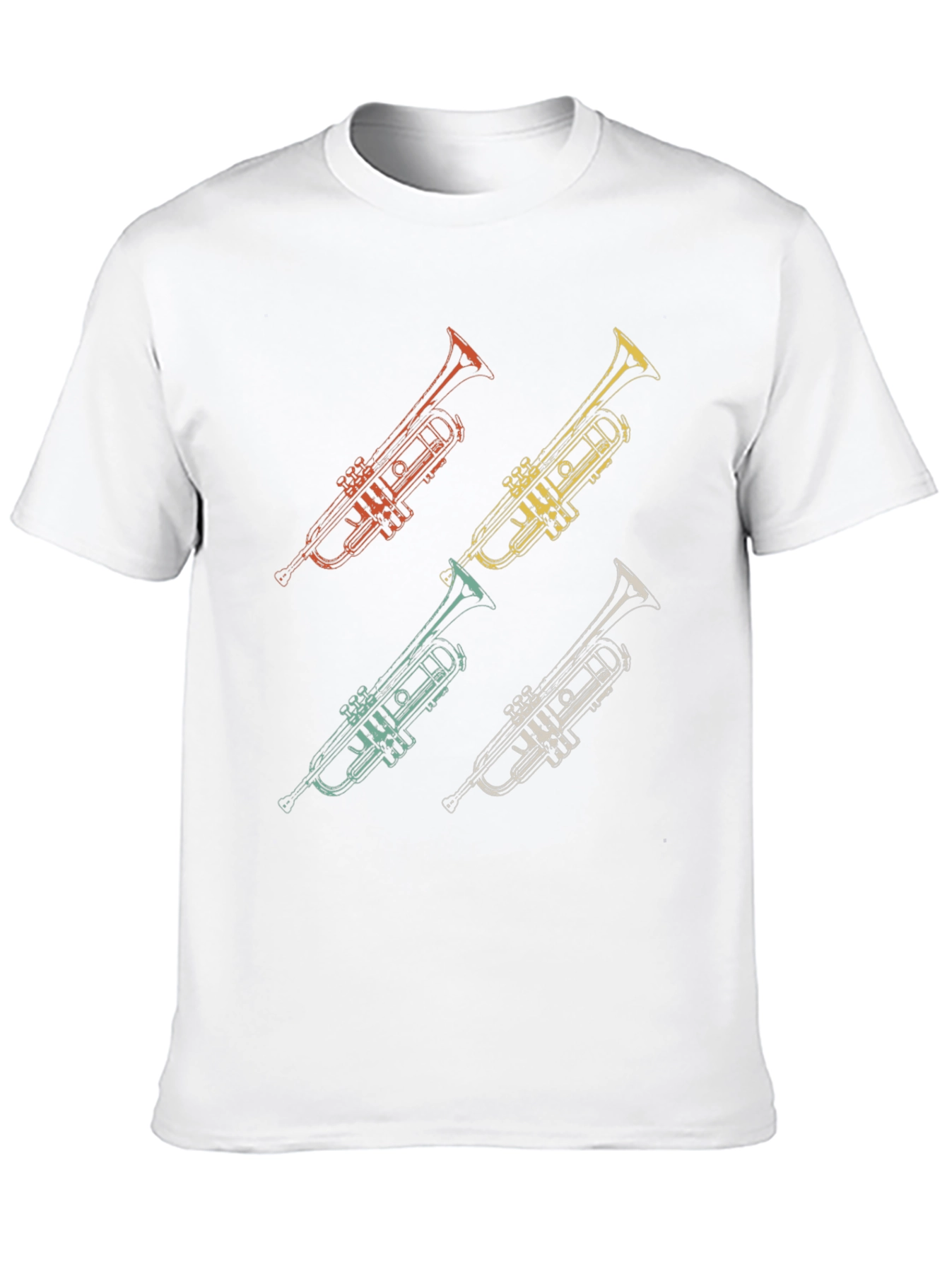 Cool Trumpet Graphic T-Shirt Music Lover Tee