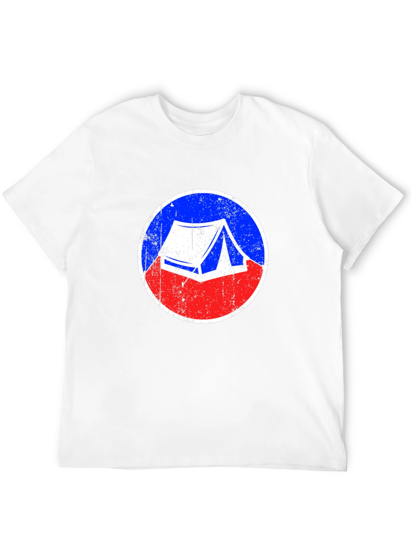 Camping Tent Graphic Tee - Black