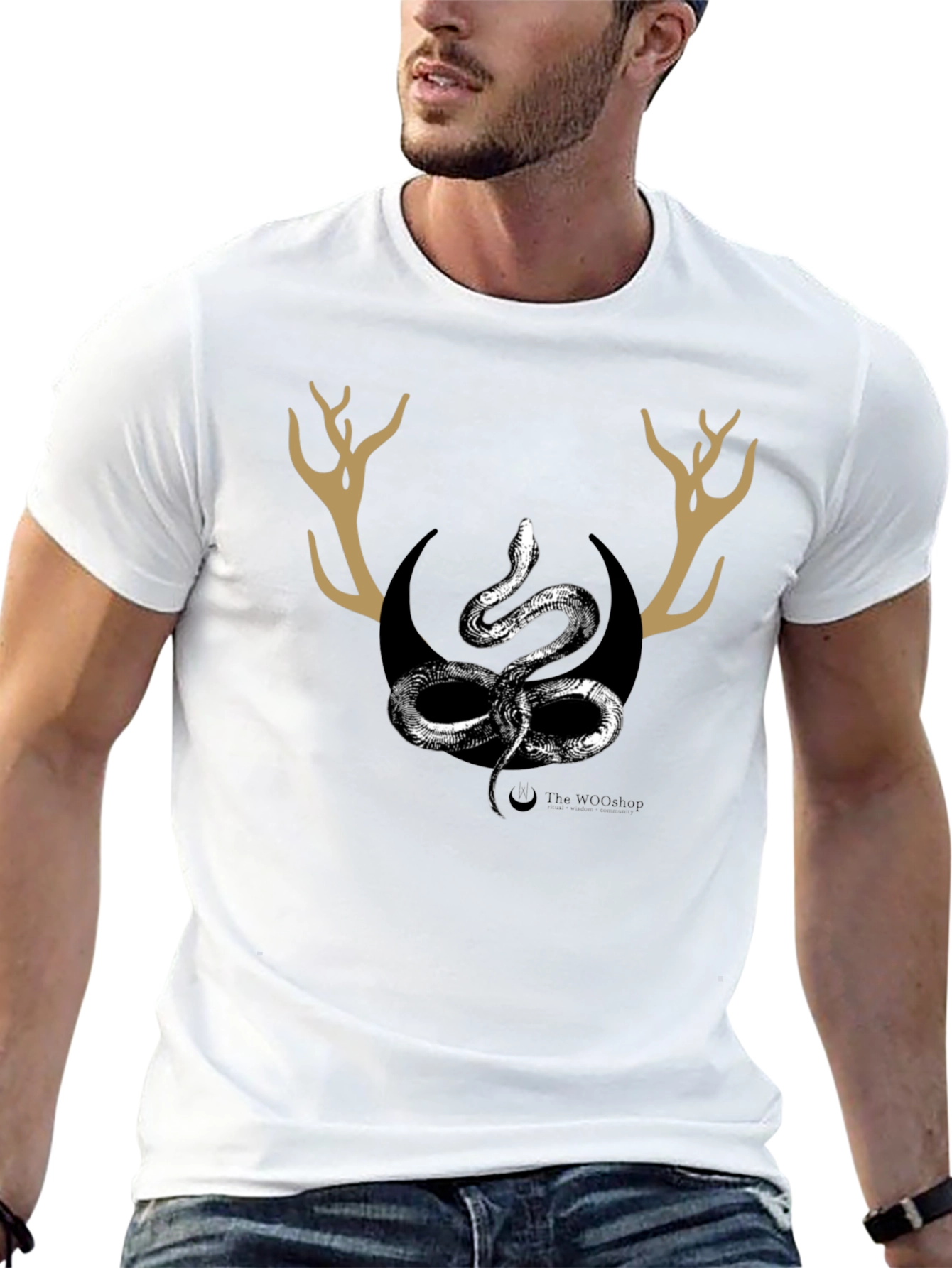 Serpent & Antler Graphic T-Shirt