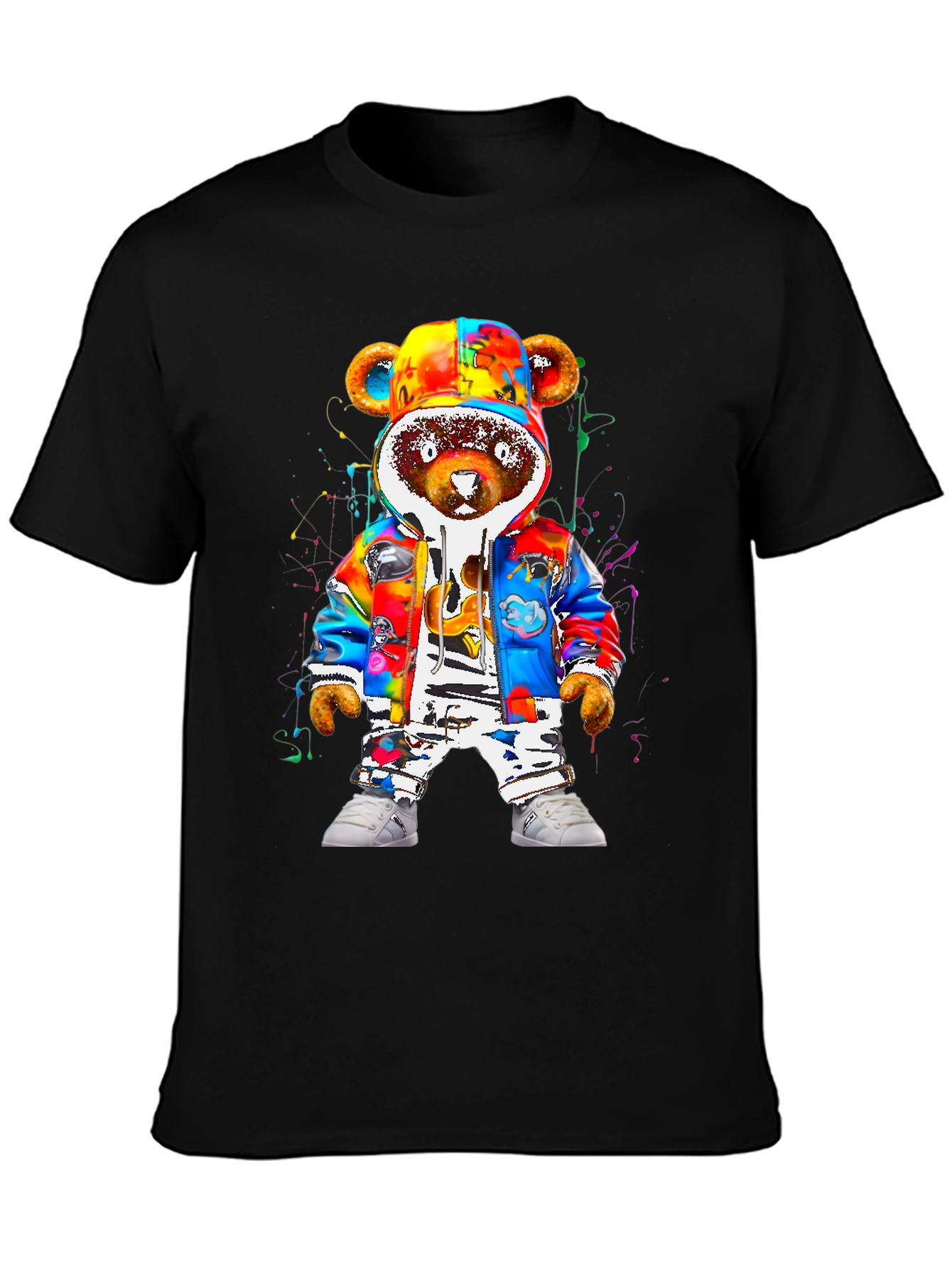 Hip Hop Teddy Bear Graphic Tee