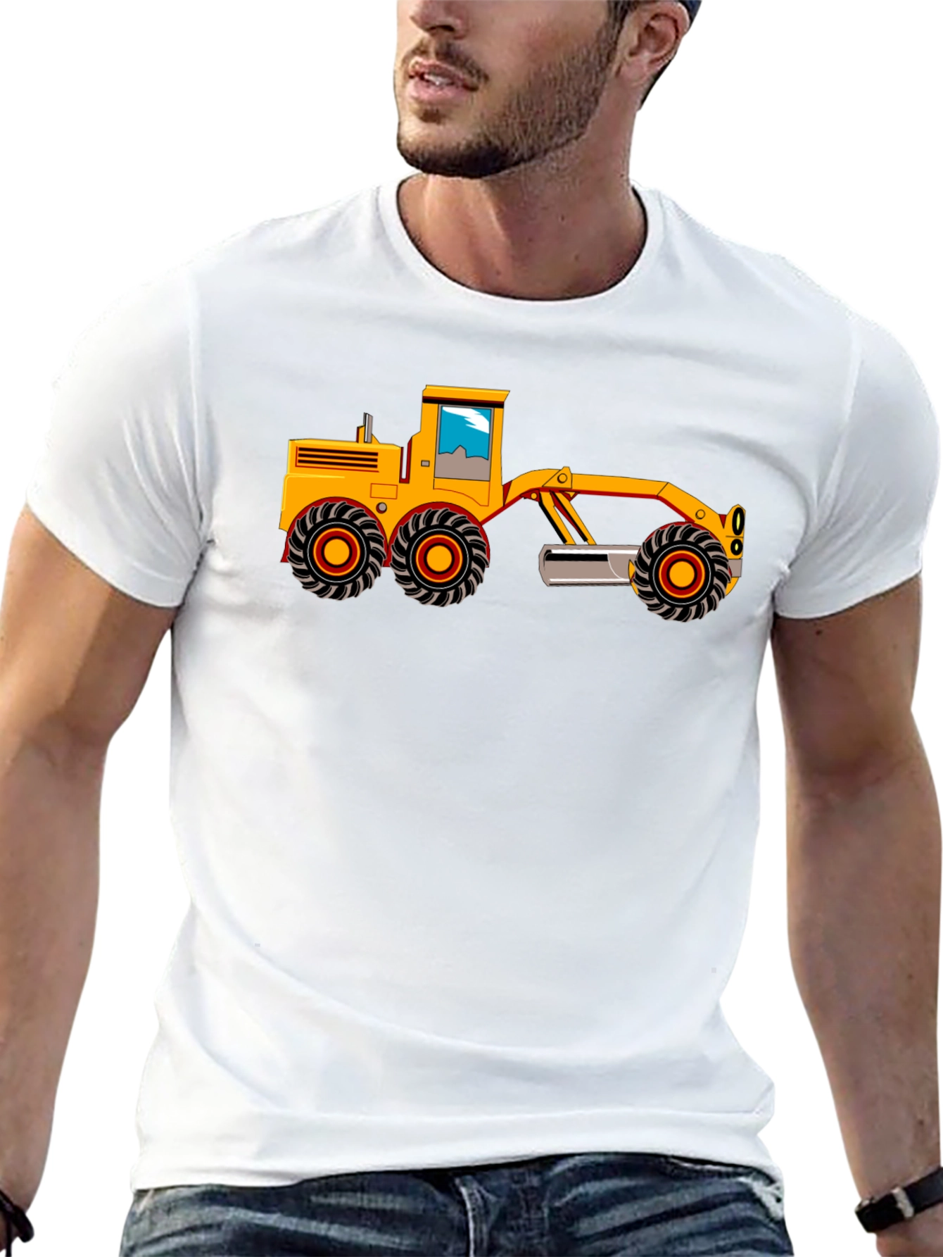 Grader Graphic Tee - Black Cotton T-Shirt