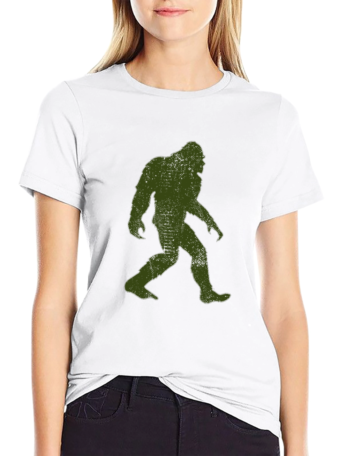 Sasquatch Silhouette Black T-Shirt