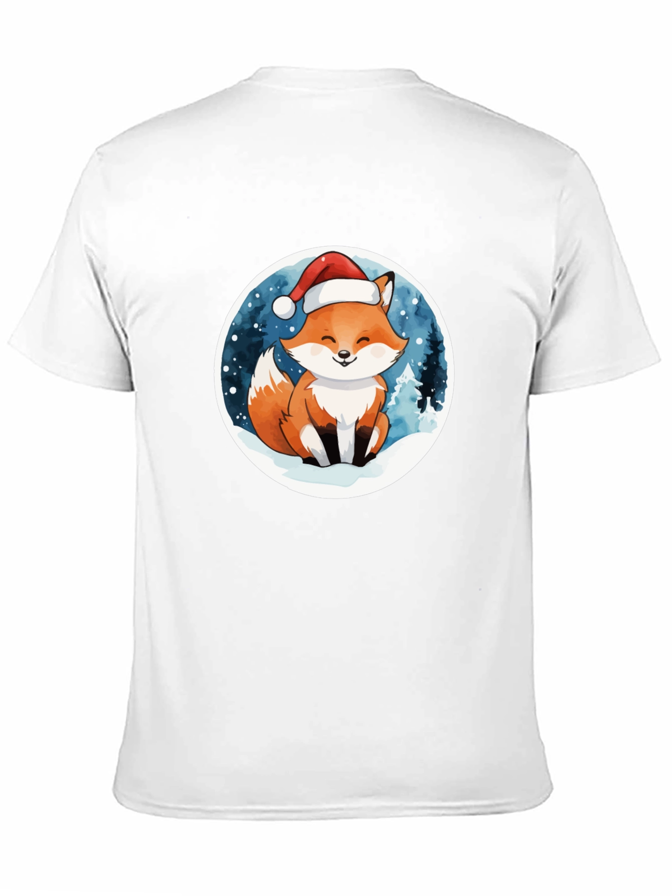 Festive Fox Graphic Tee - Holiday Cheer