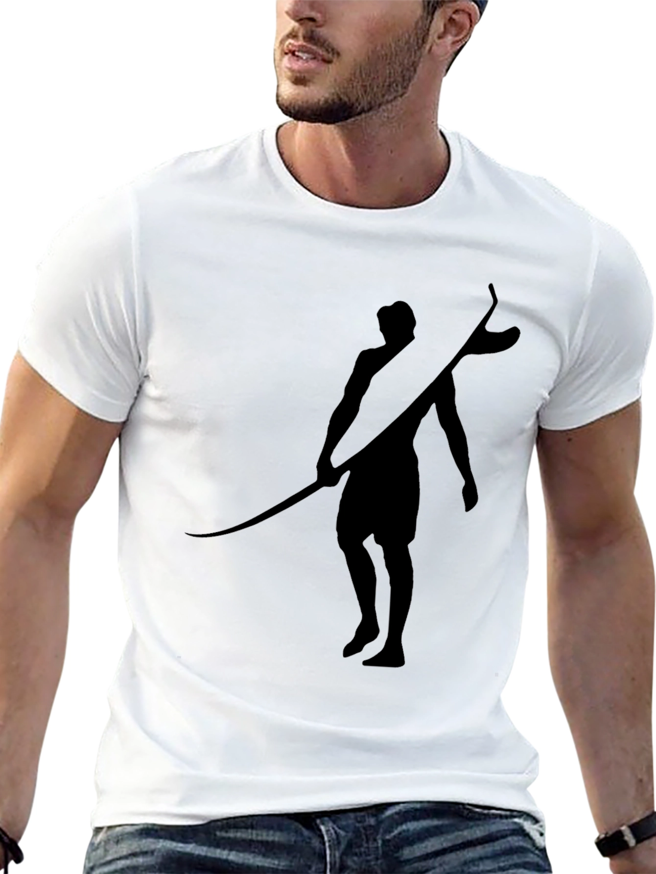 Black Surfer Graphic Tee