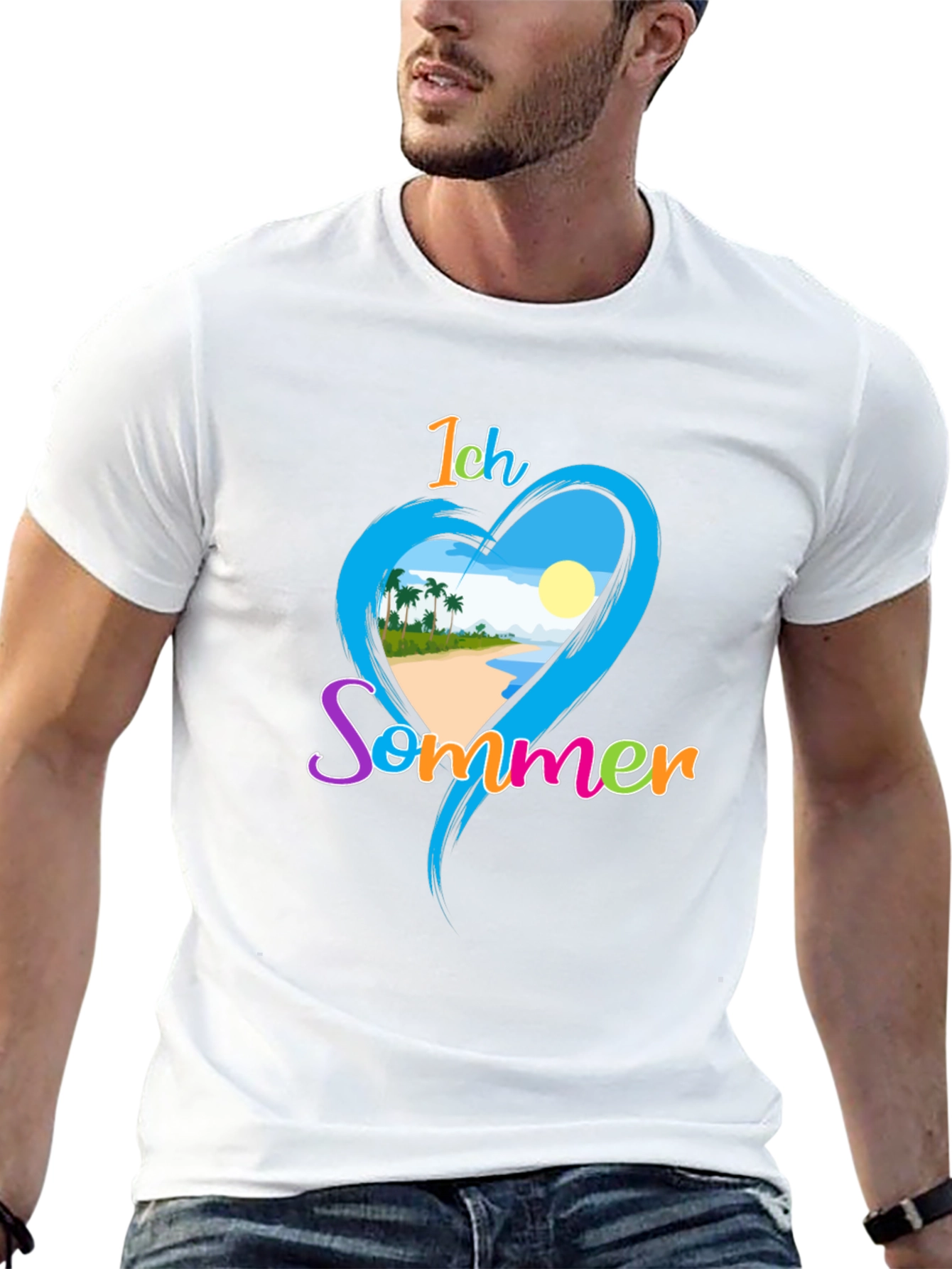 Ich Sommer Beach T-Shirt