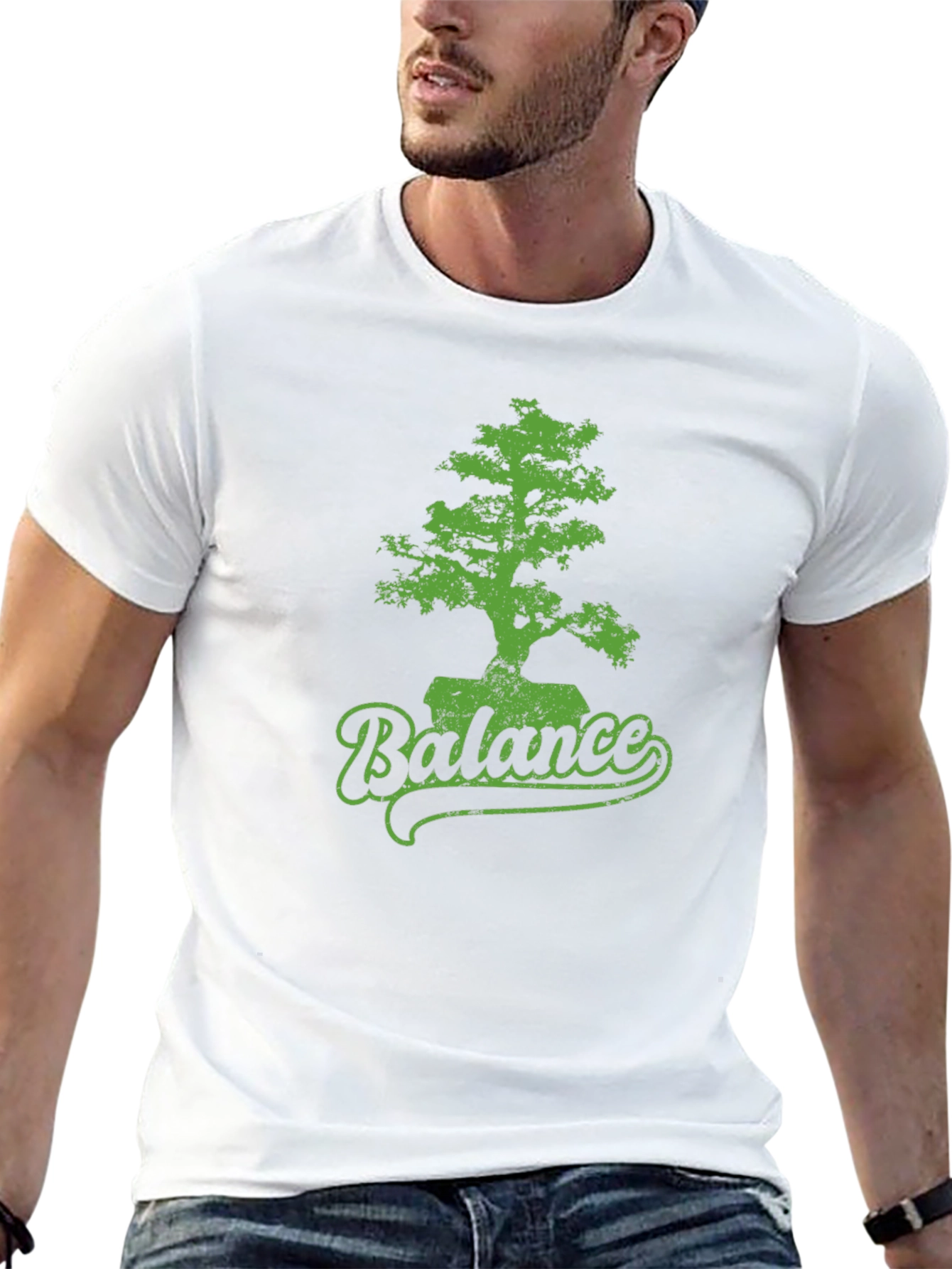Balance Bonsai Tree Graphic Tee - Black