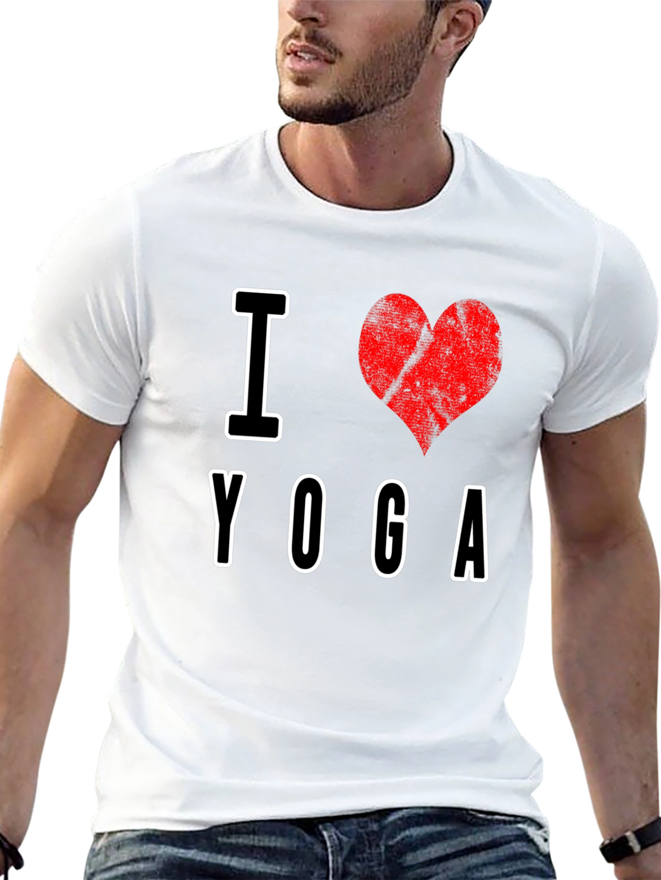 I Heart Yoga Black T-Shirt