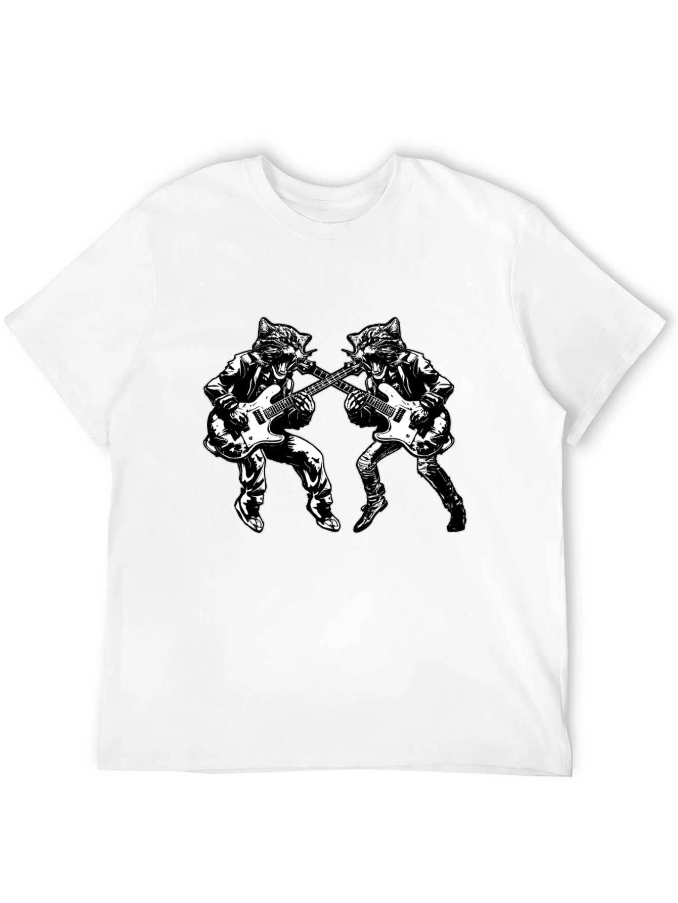 Rockin Cat Band T-Shirt - Unisex Style