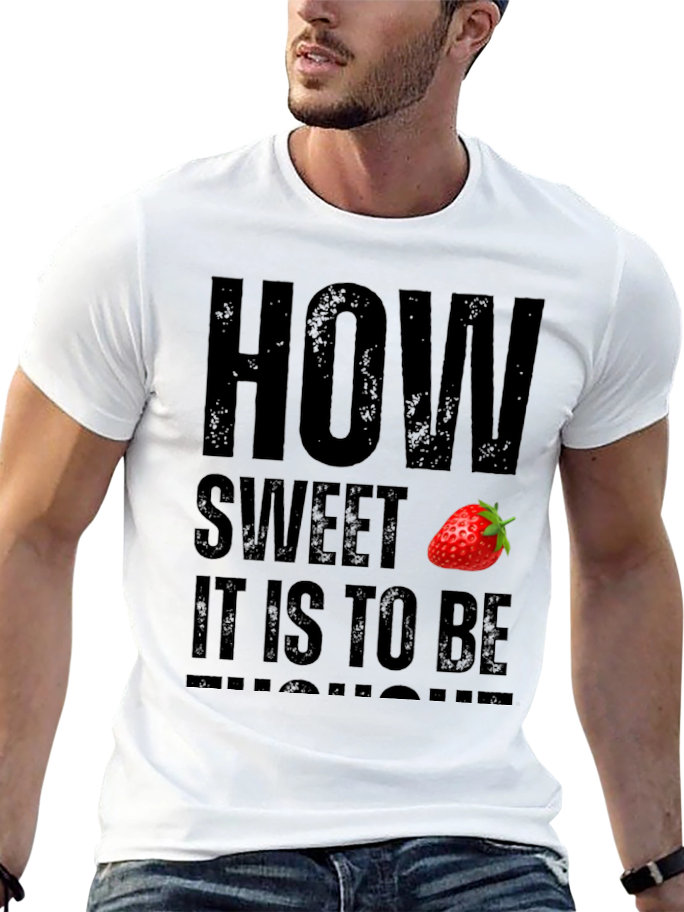 How Sweet Strawberry Graphic T-Shirt