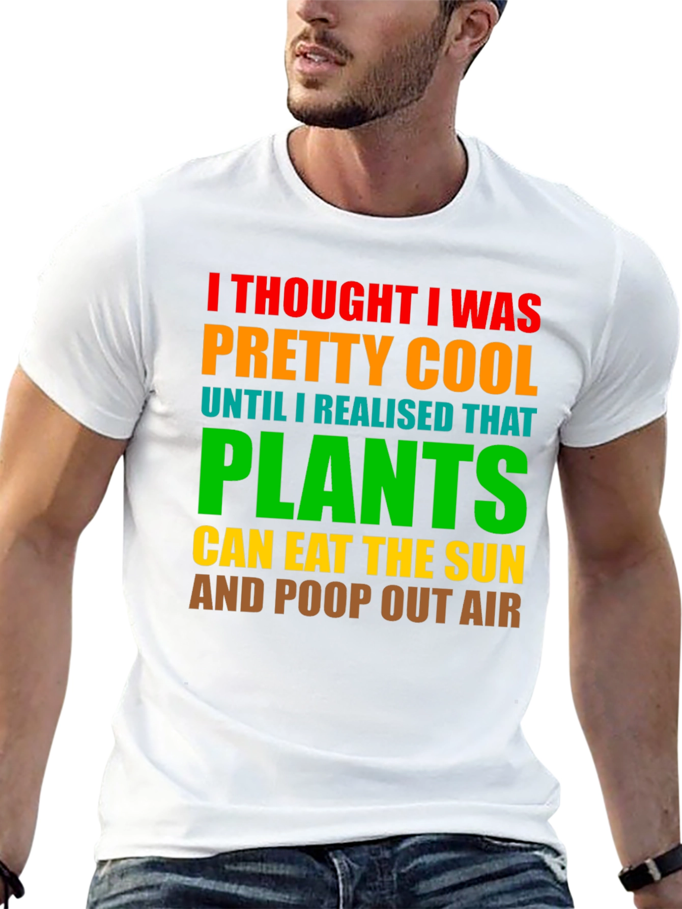 Plants Eat Sun Funny T-Shirt Cool Graphic Tee