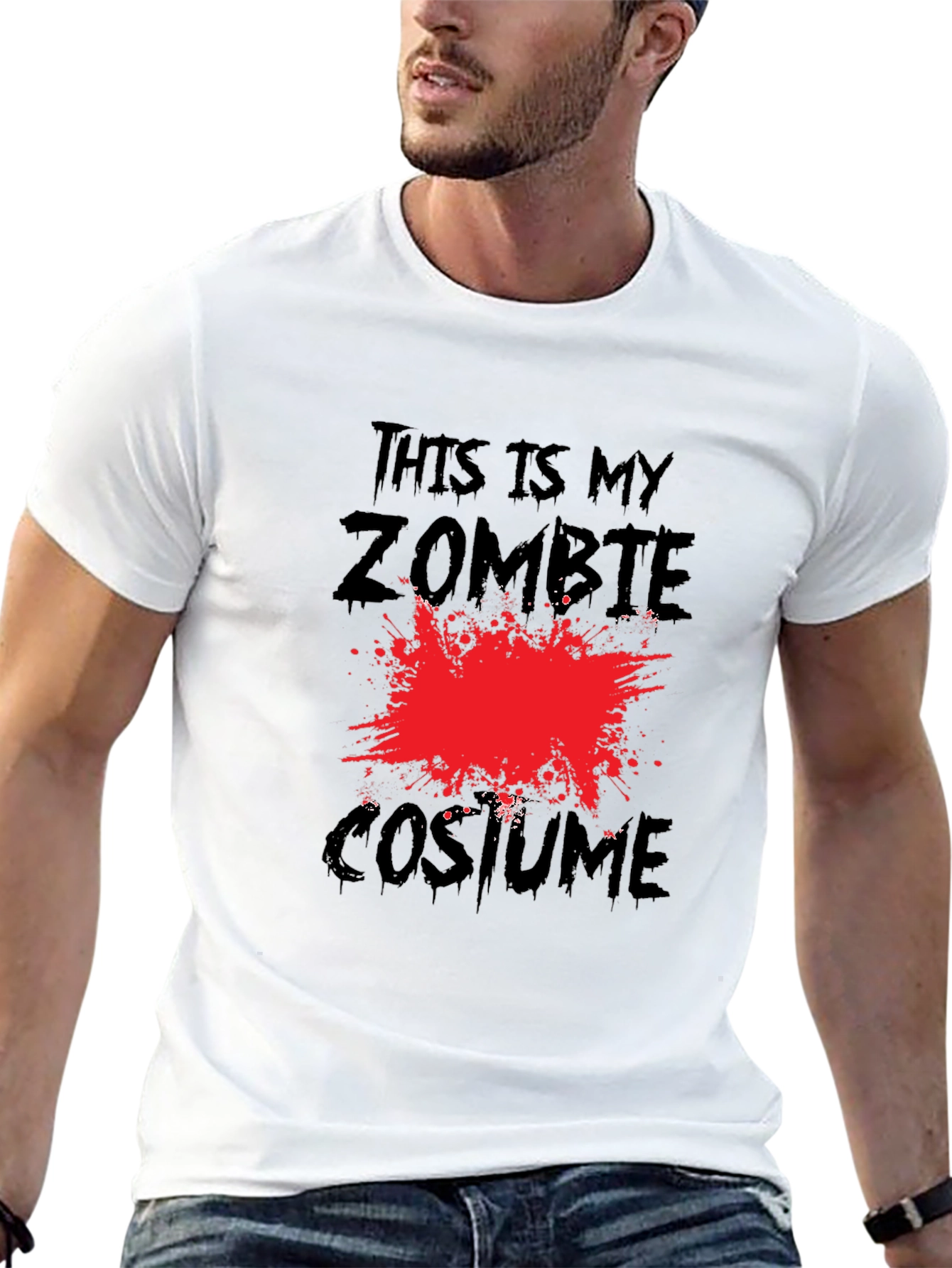 Zombie Costume T-Shirt - Halloween Tee