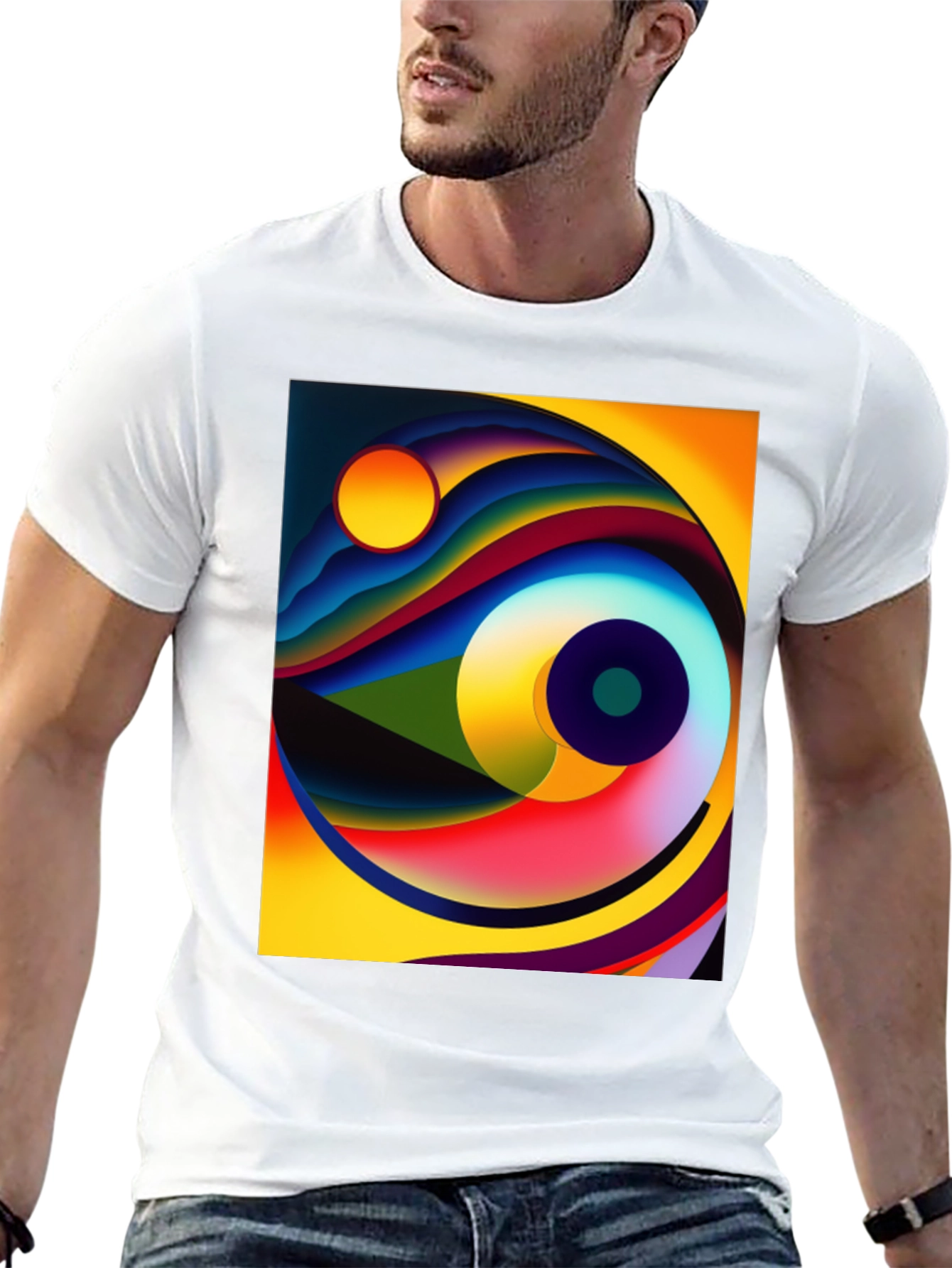 Abstract Art Graphic Tee - Modern Design