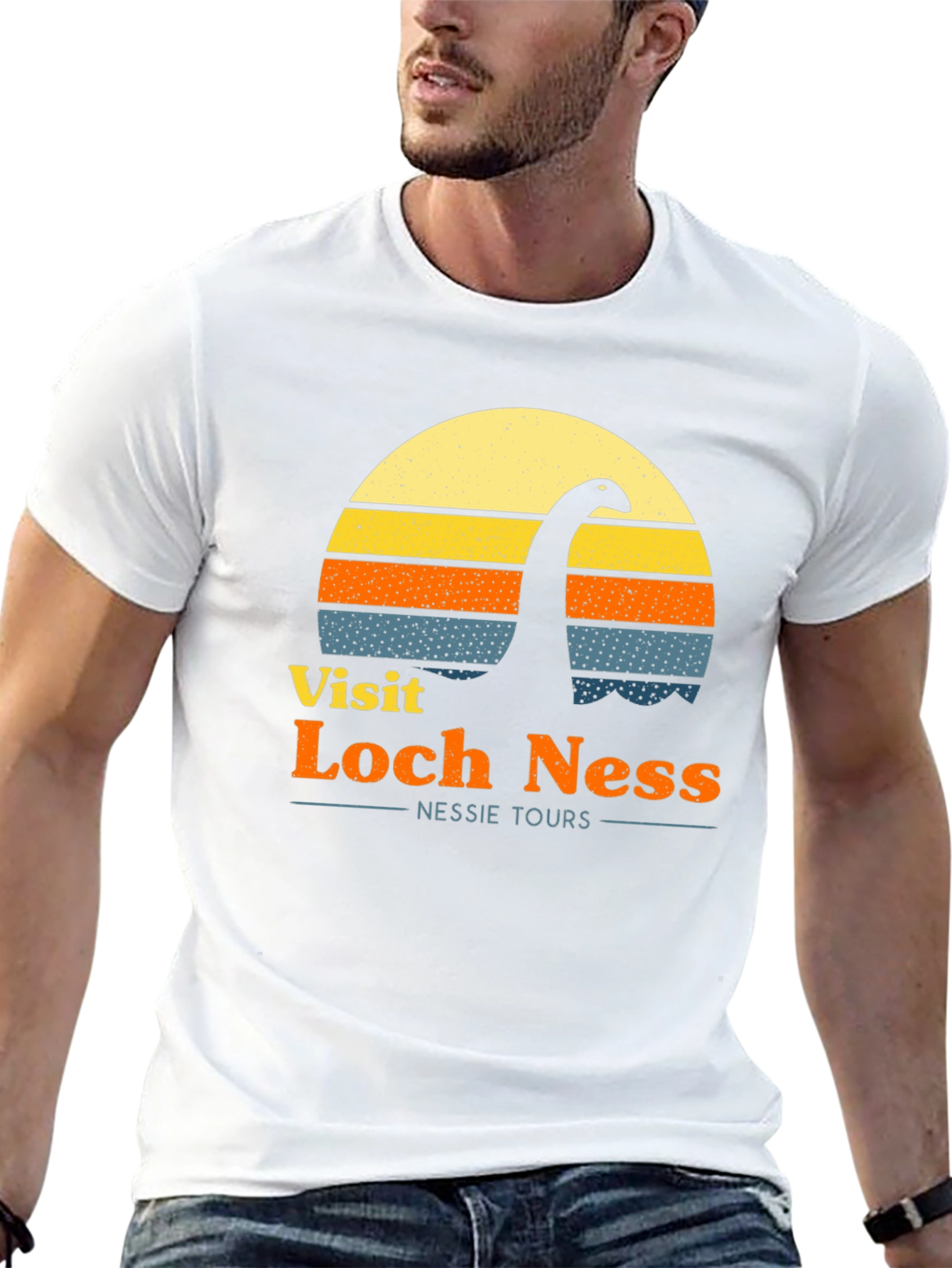 Visit Loch Ness Retro T-Shirt Nessie Tours