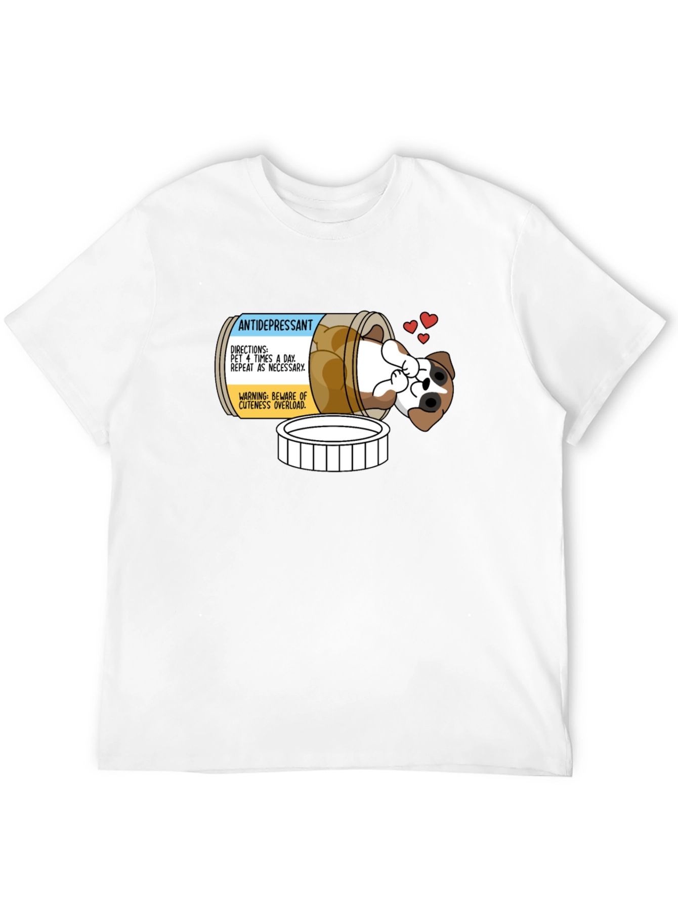Antidepressant Puppy Pill Bottle T-Shirt