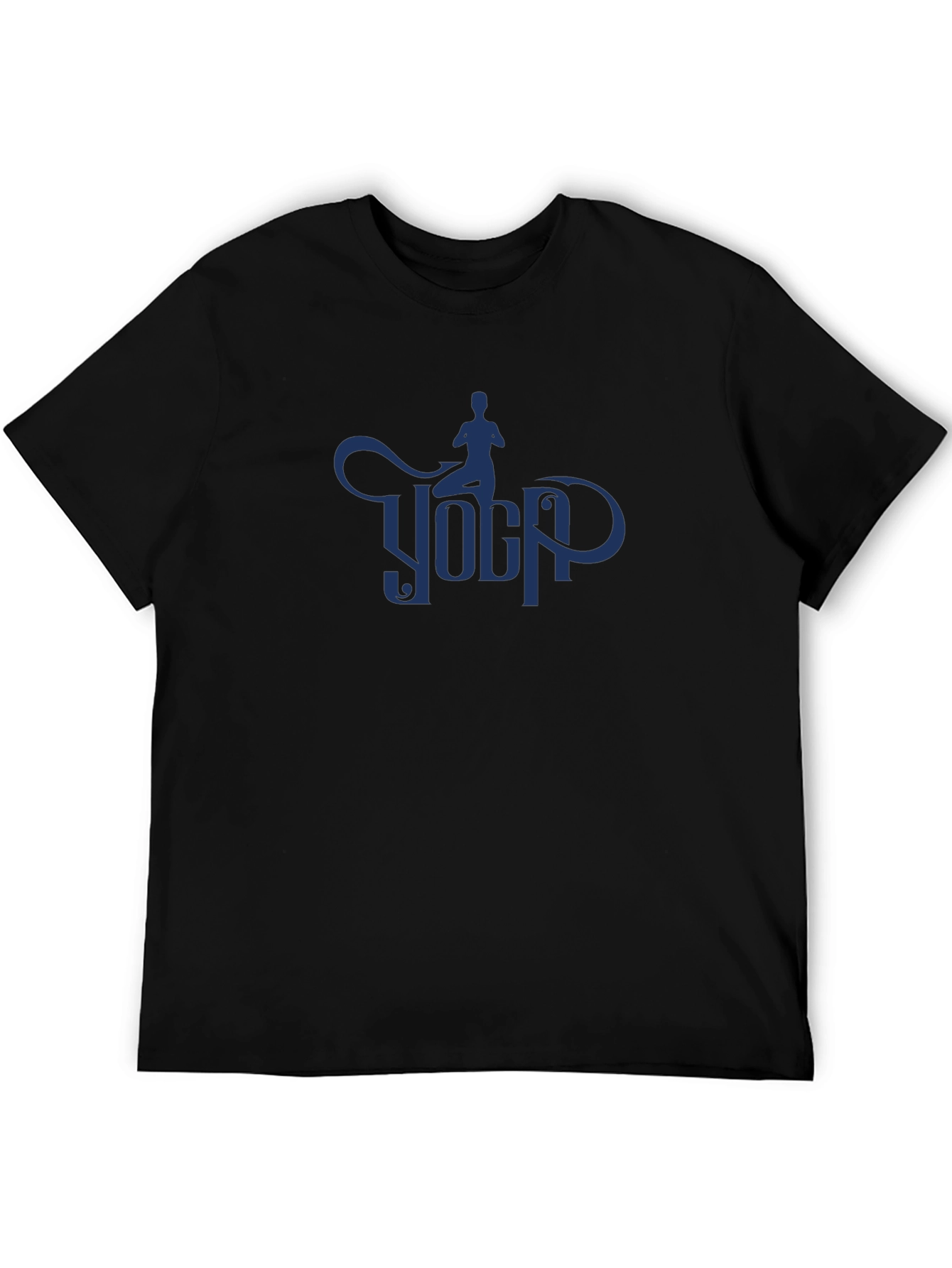 Yoga Silhouette Graphic Tee - Mens Casual Shirt